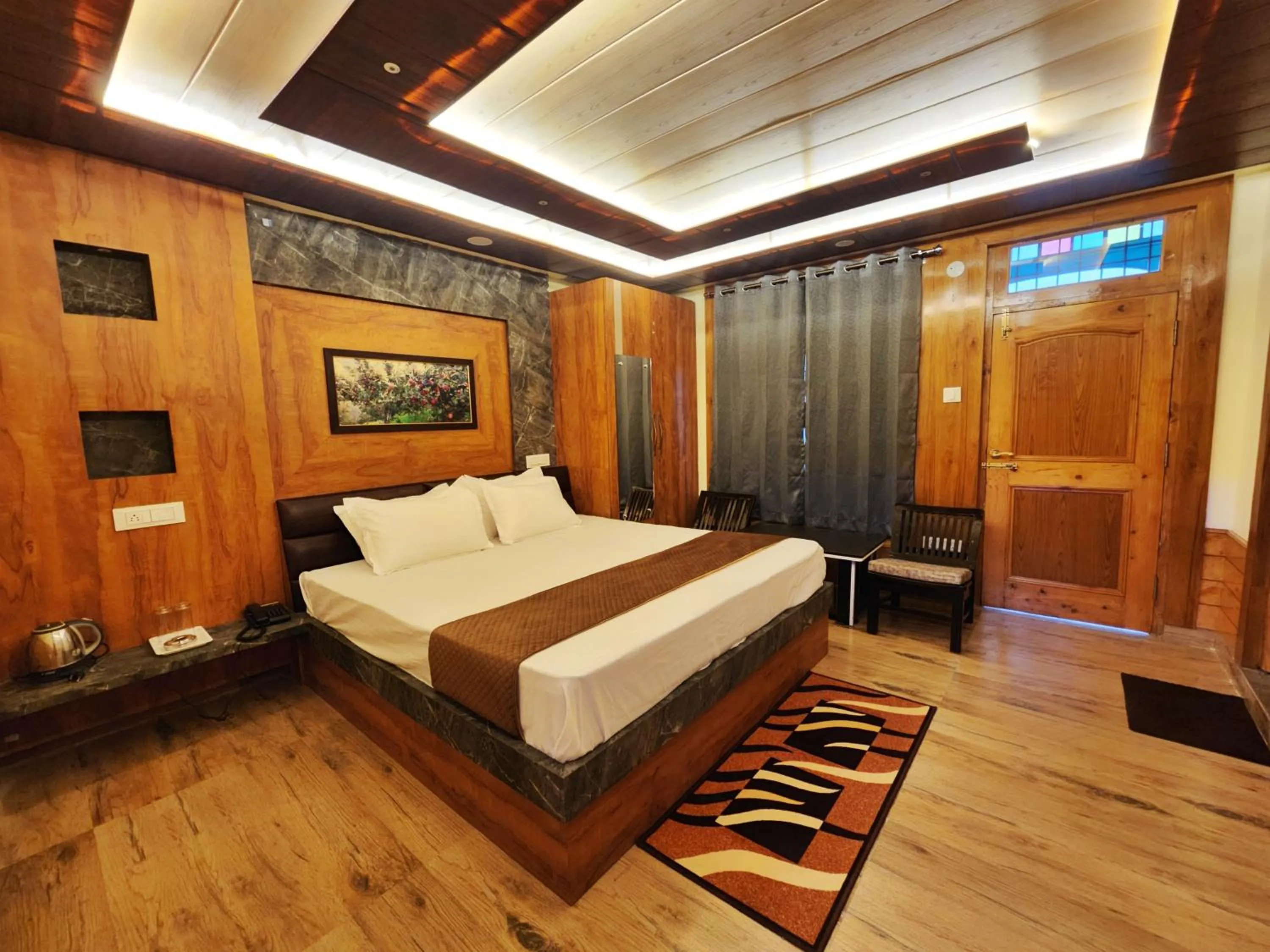 Bed in Hotel Ranveer Palace