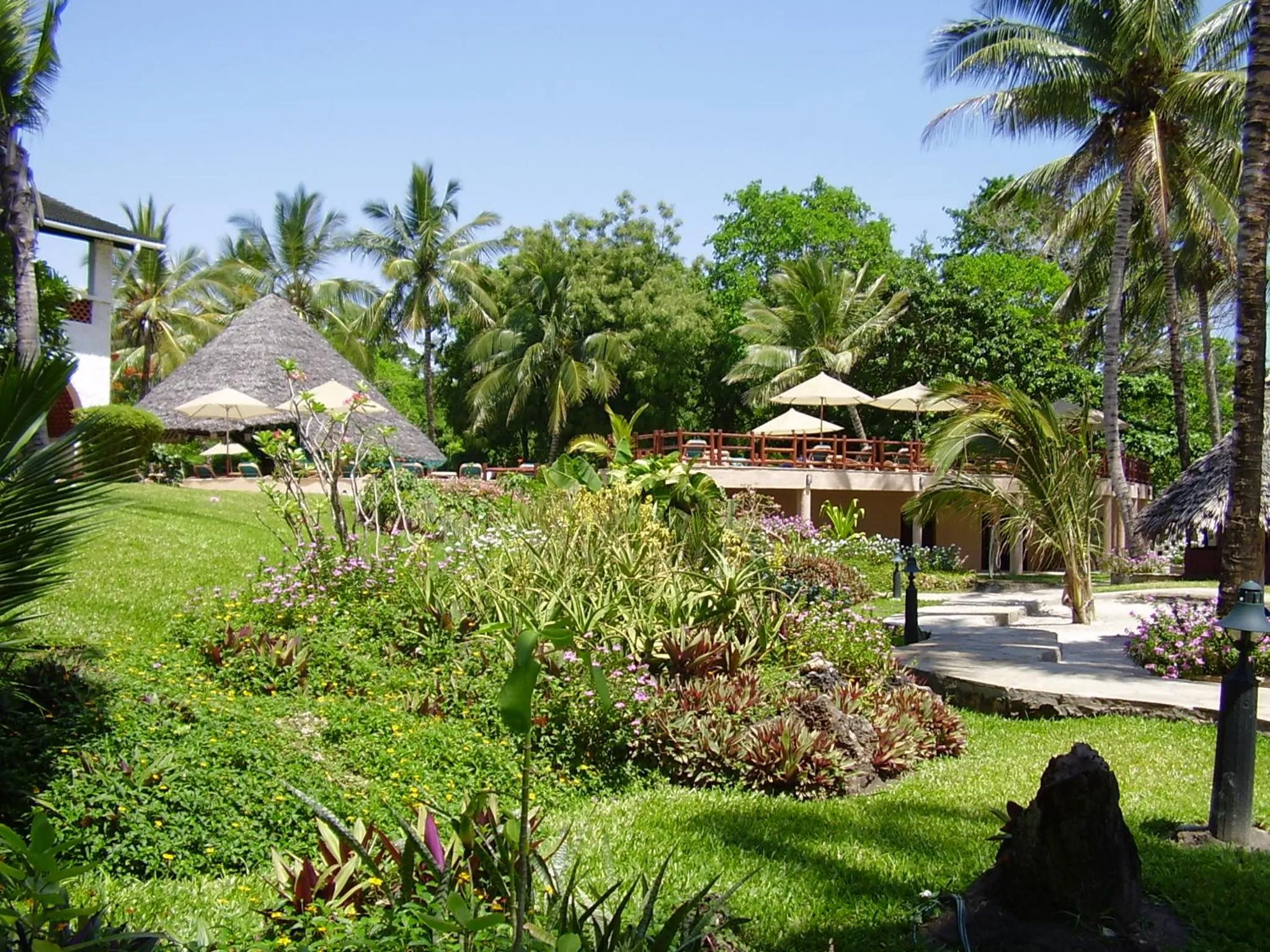 Garden view in Pinewood Beach Resort and Spa