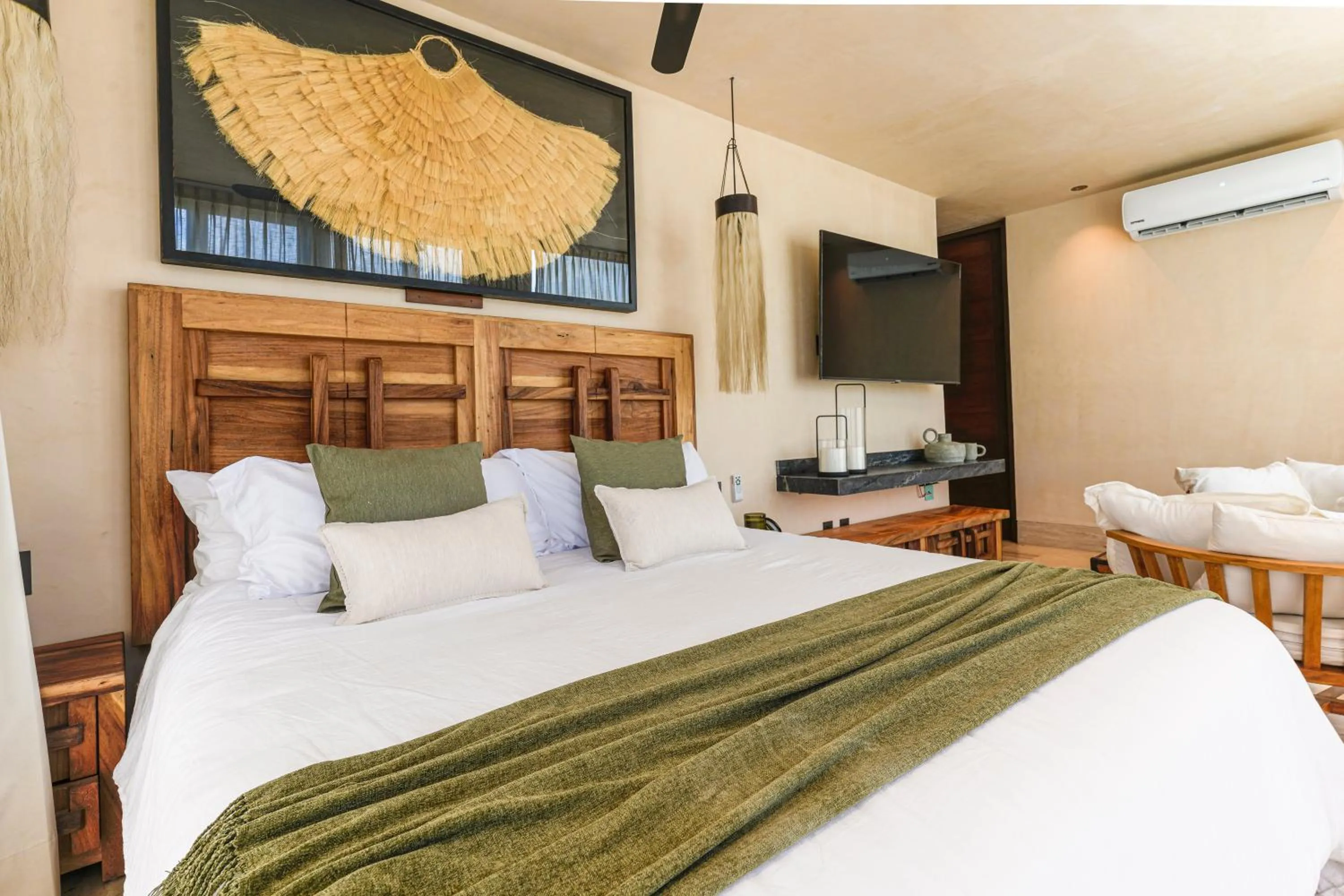 Decorative detail, Bed in Trobbu Boutique Collection Tulum - All inclusive