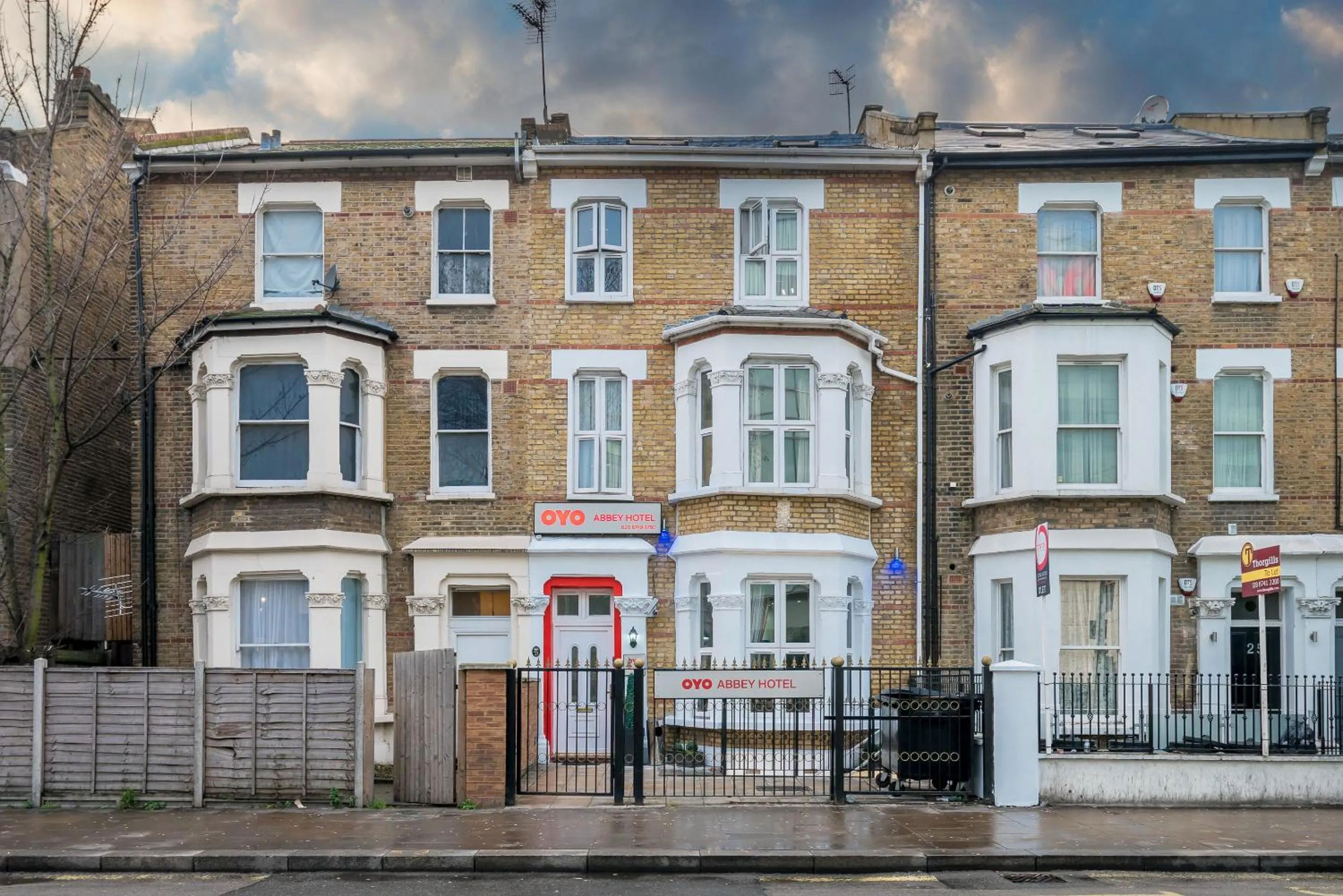 Facade/entrance in Abbey Hotel, London Shepherd's Bush Market
