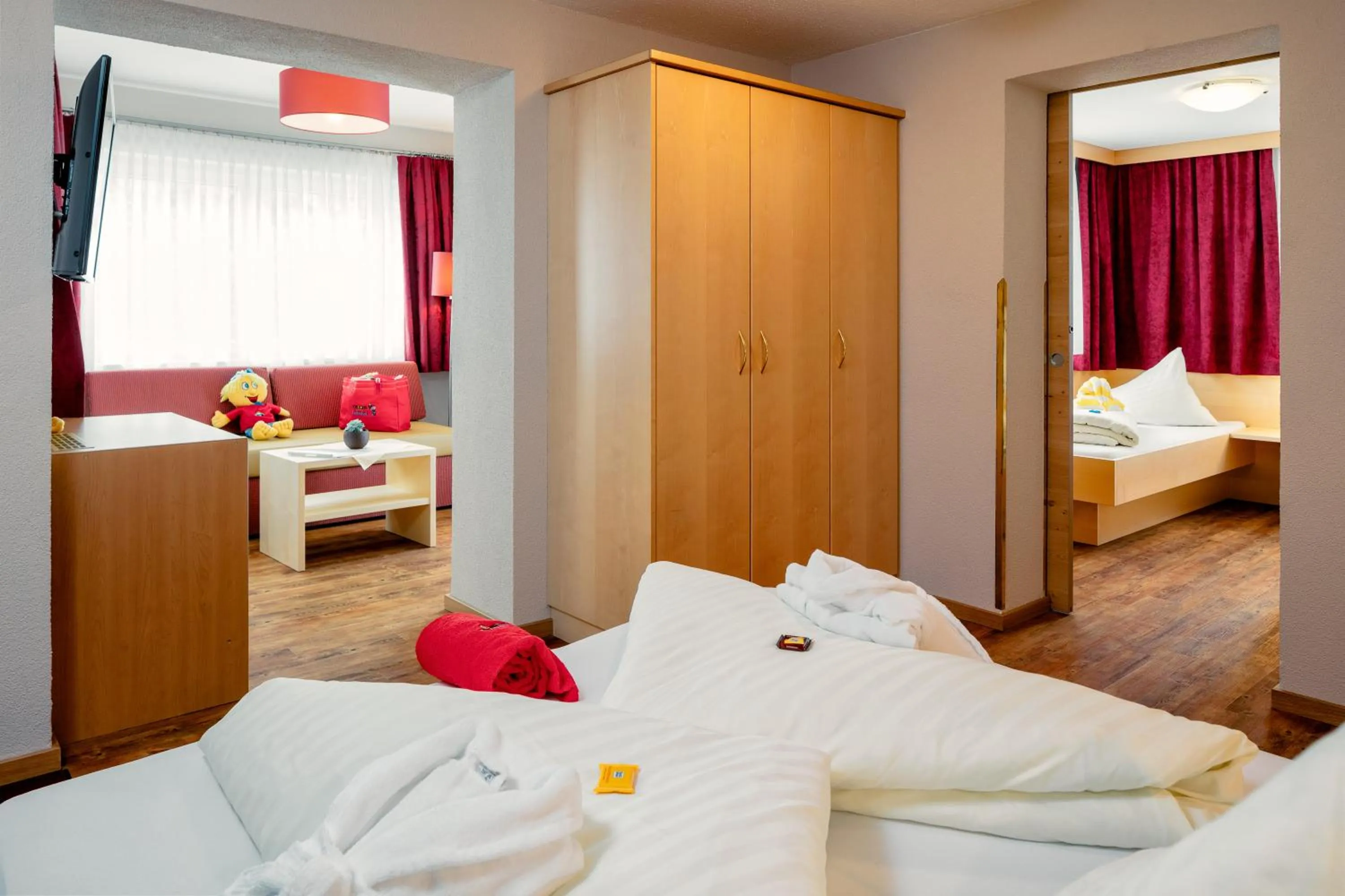 Photo of the whole room, Bed in Kinderhotel Laderhof