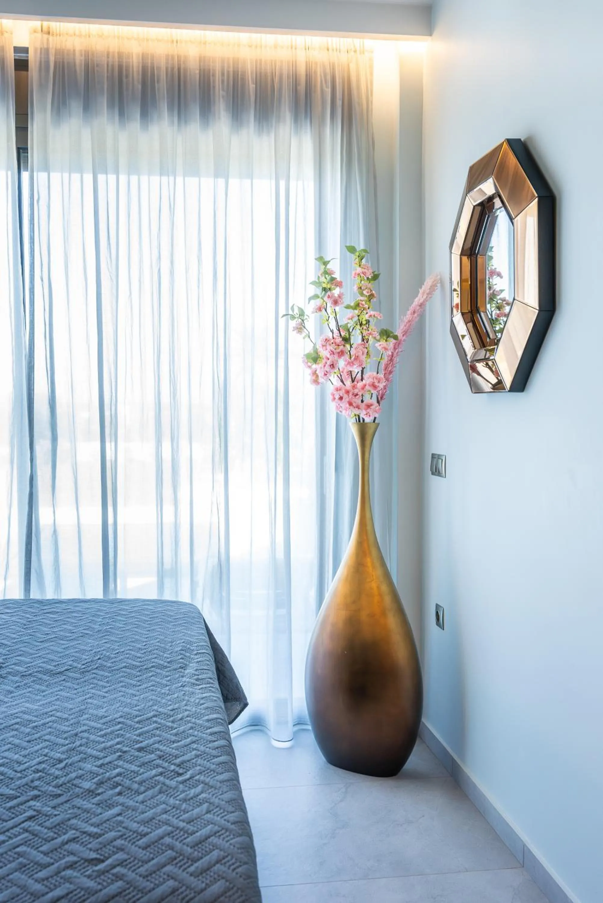 Decorative detail, Bed in La Rêve Luxury Apartments with Private Jacuzzi