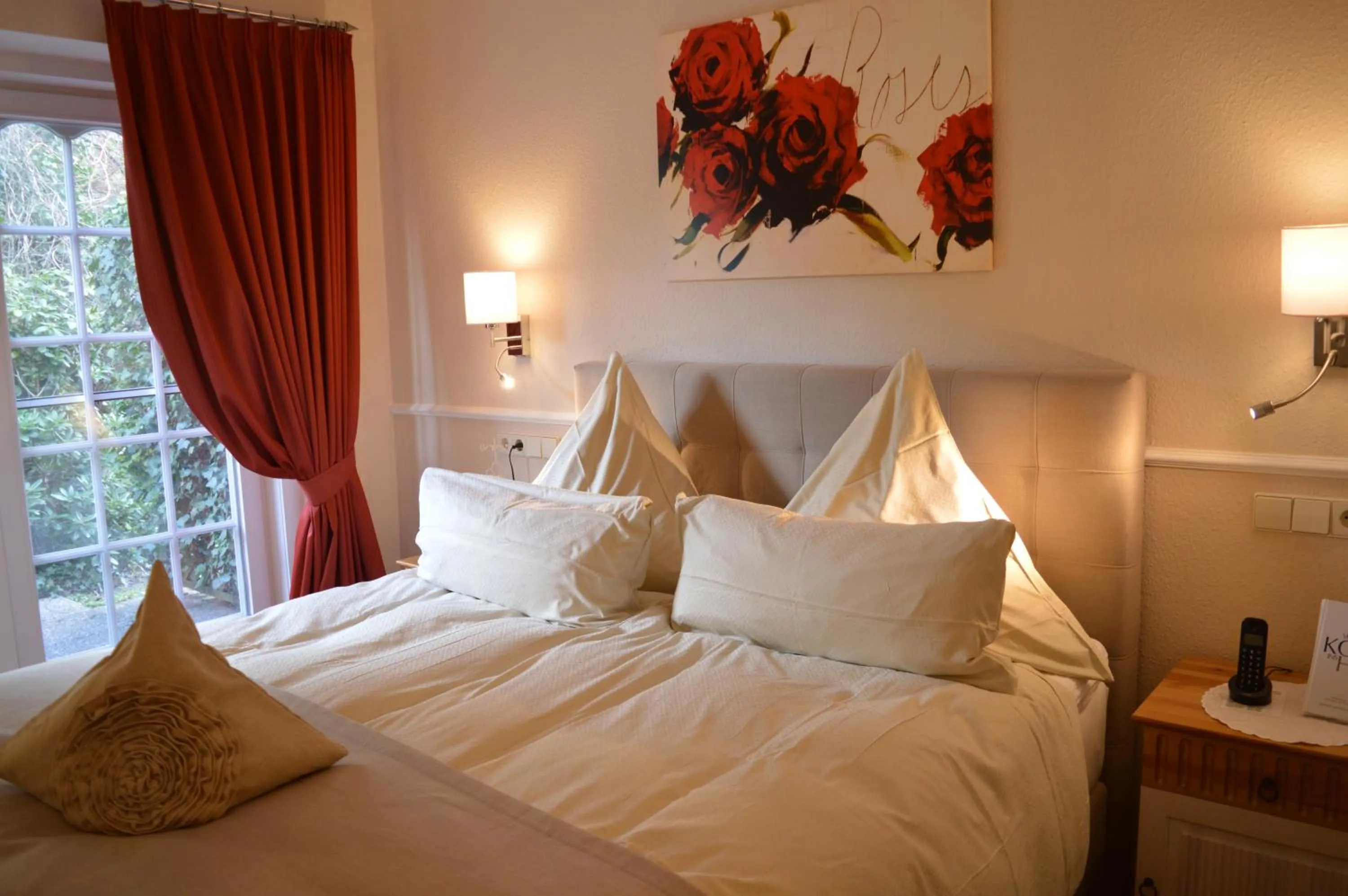 Bed in Landhaus Zum Heidewanderer mit THERMEplus