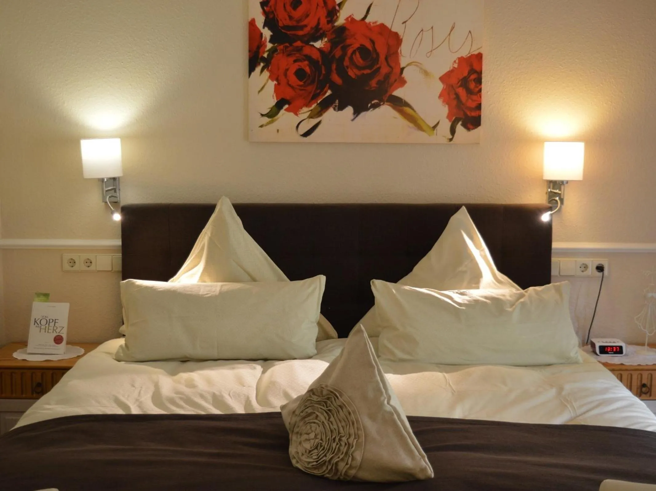 Bed in Landhaus Zum Heidewanderer mit THERMEplus