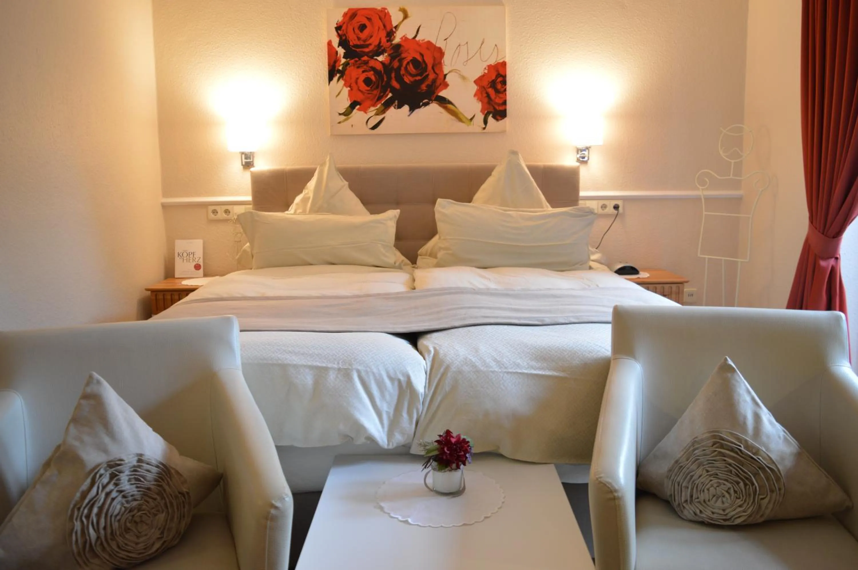 Bed in Landhaus Zum Heidewanderer mit THERMEplus