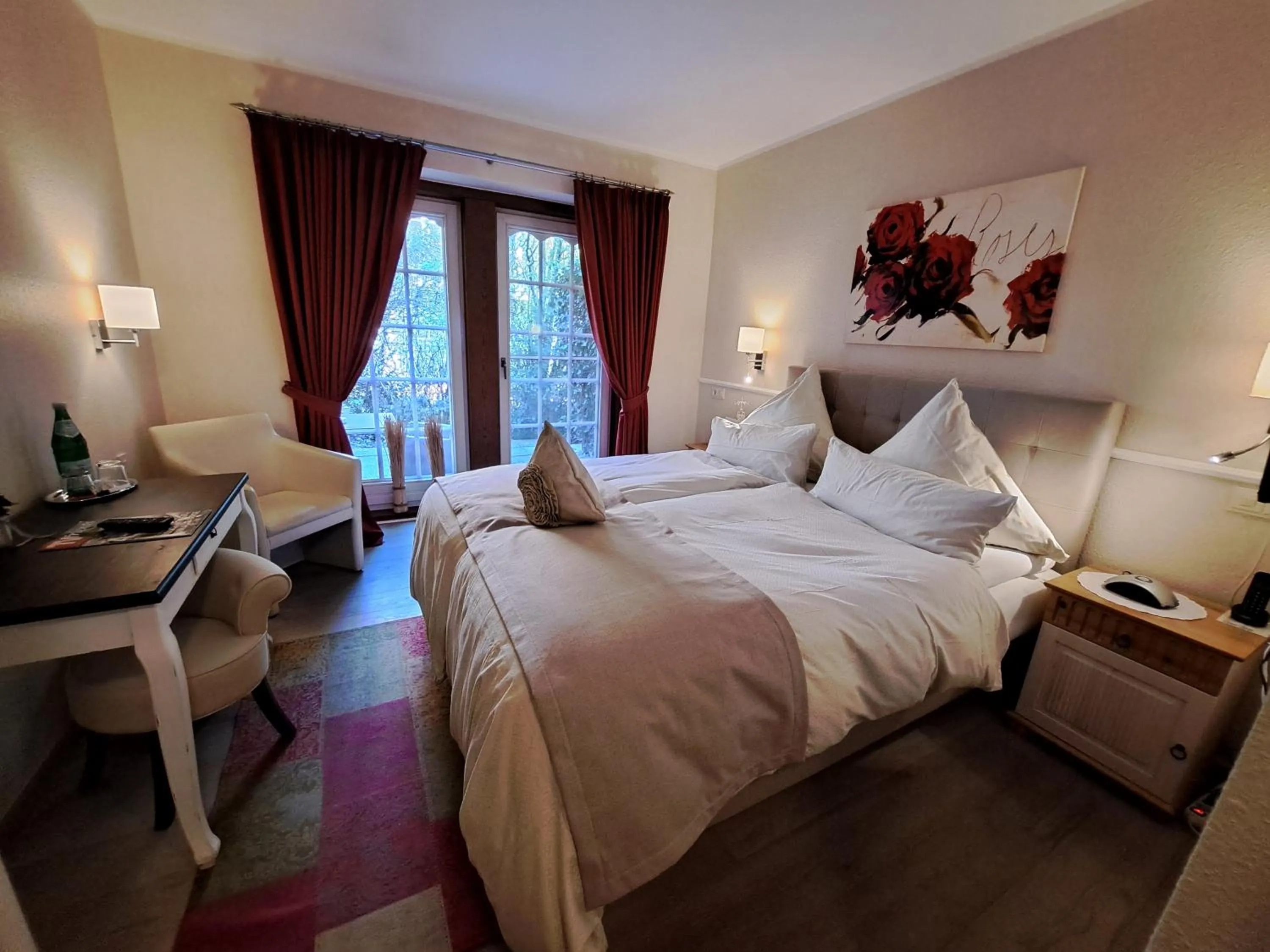 Photo of the whole room, Bed in Landhaus Zum Heidewanderer mit THERMEplus