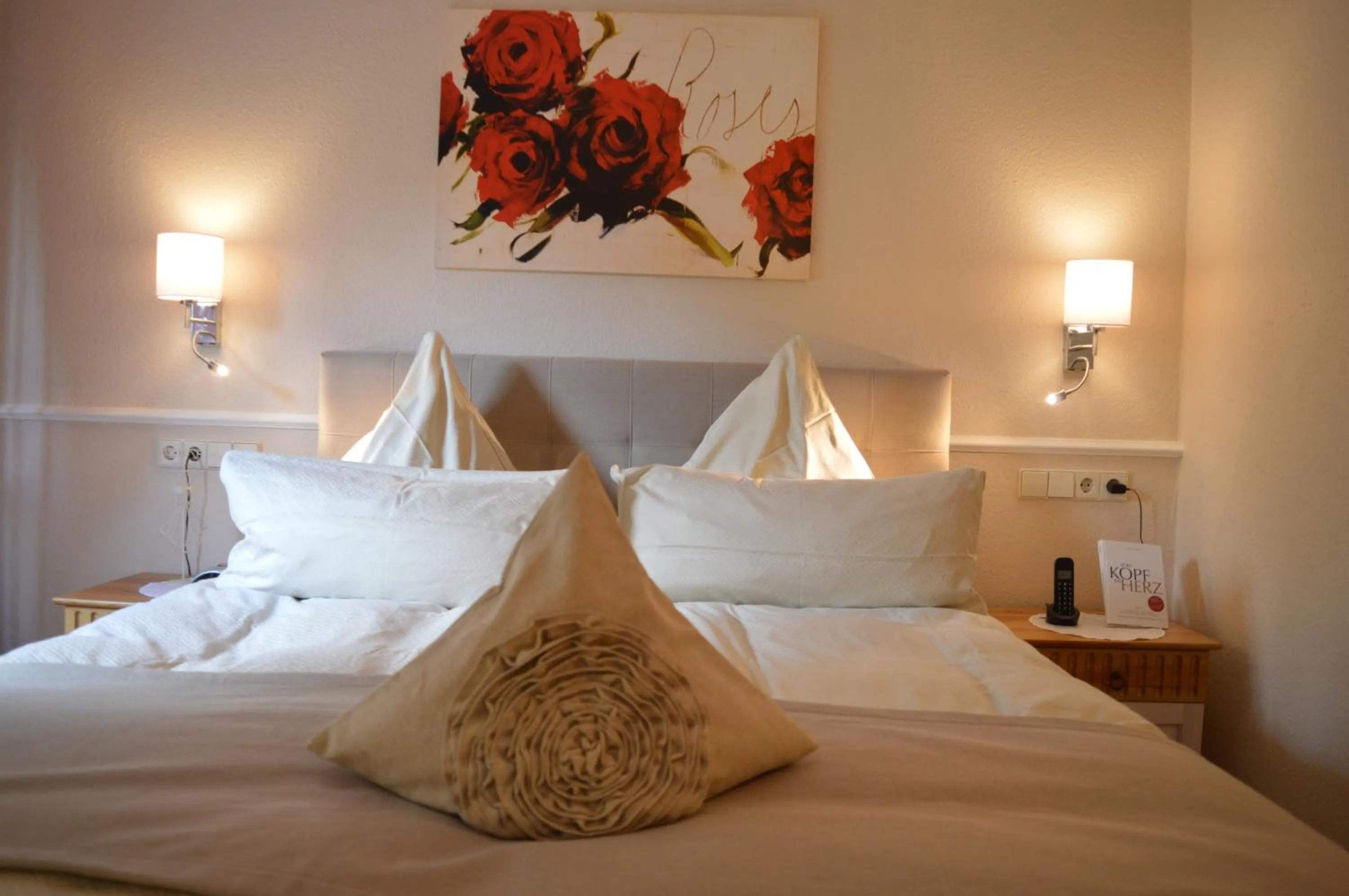 Bed in Landhaus Zum Heidewanderer mit THERMEplus