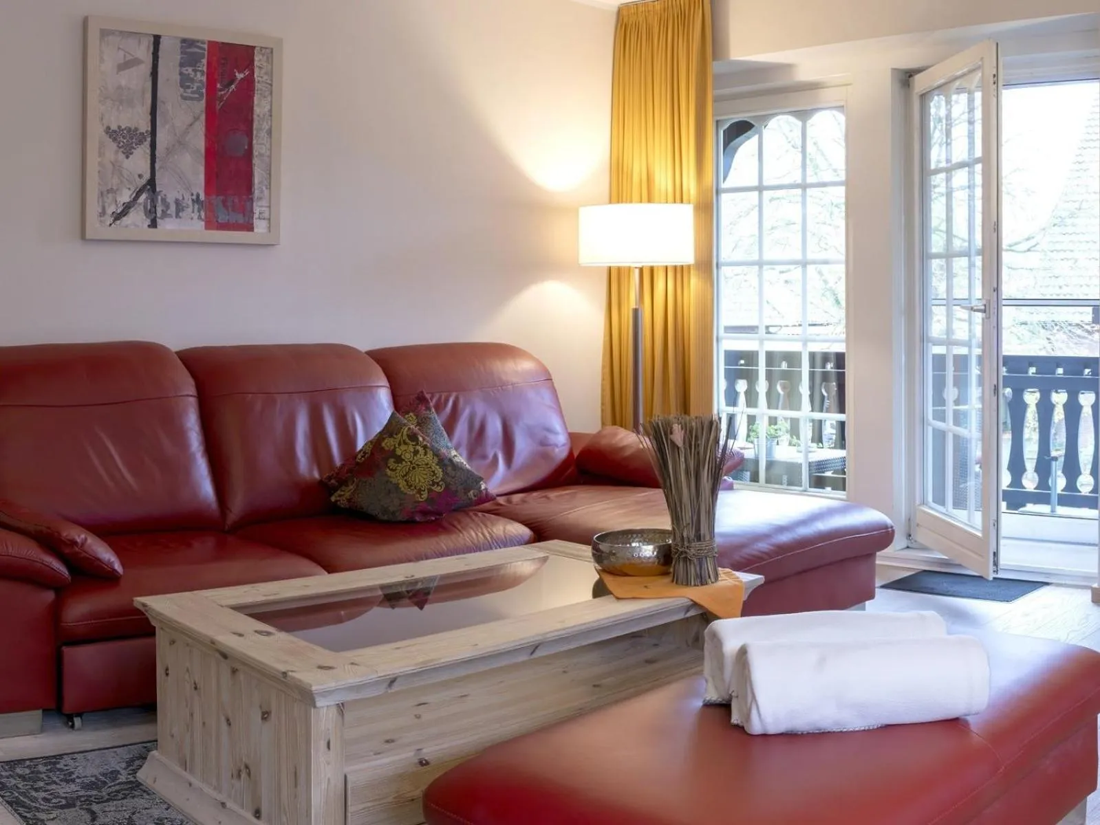 Living room in Landhaus Zum Heidewanderer mit THERMEplus