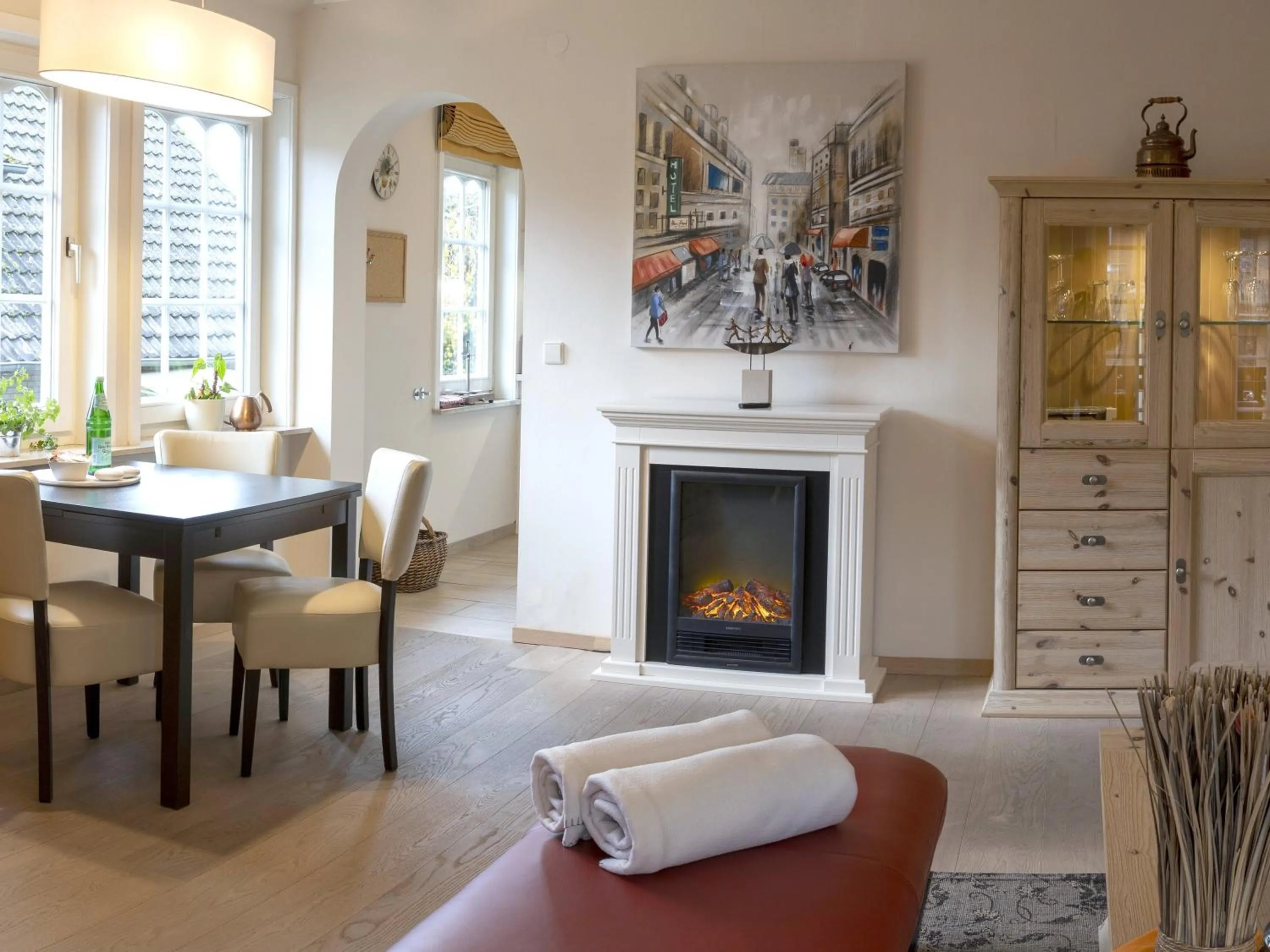 Living room in Landhaus Zum Heidewanderer mit THERMEplus