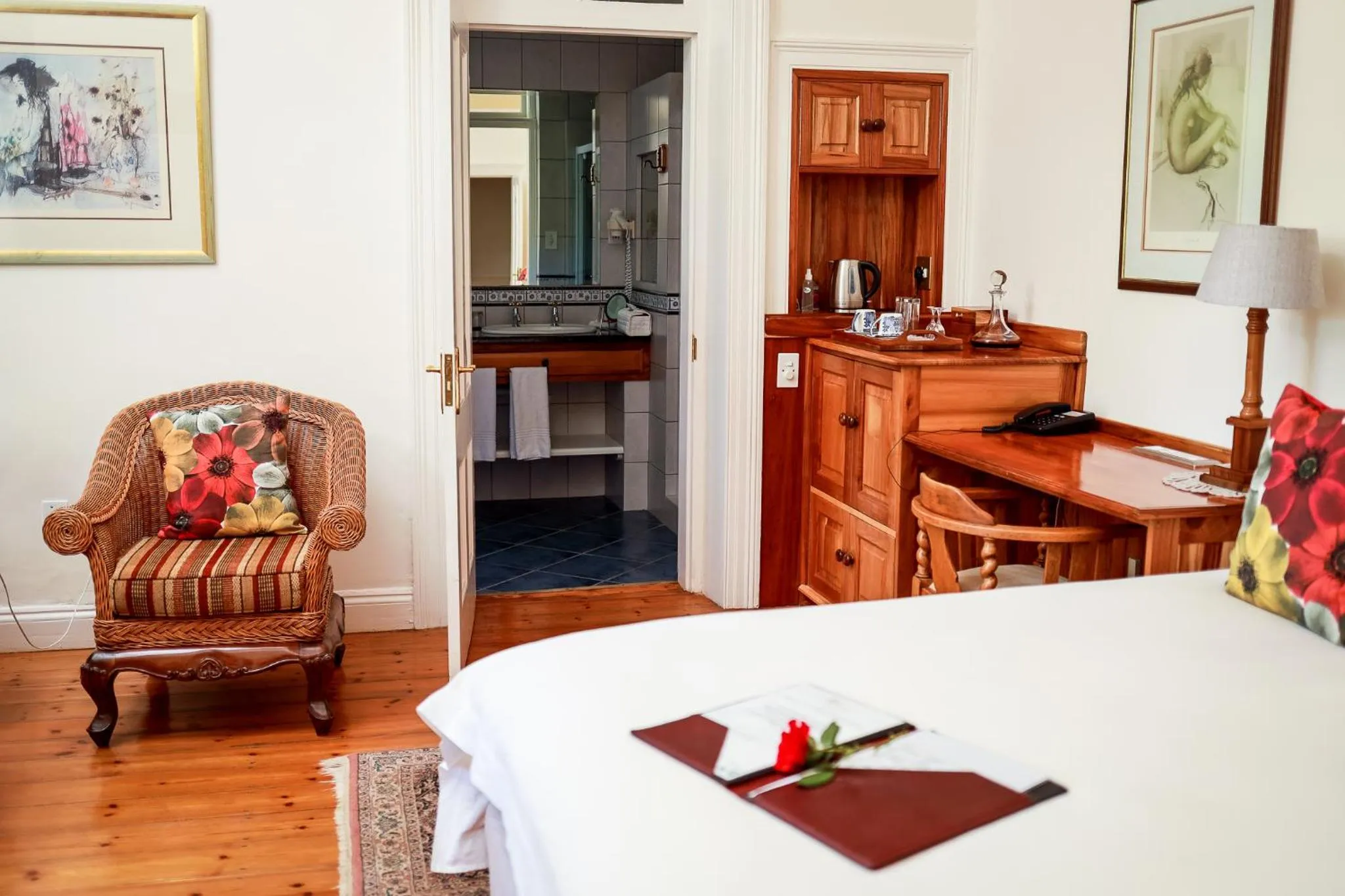 Bedroom, Bed in Altes Landhaus Country Lodge