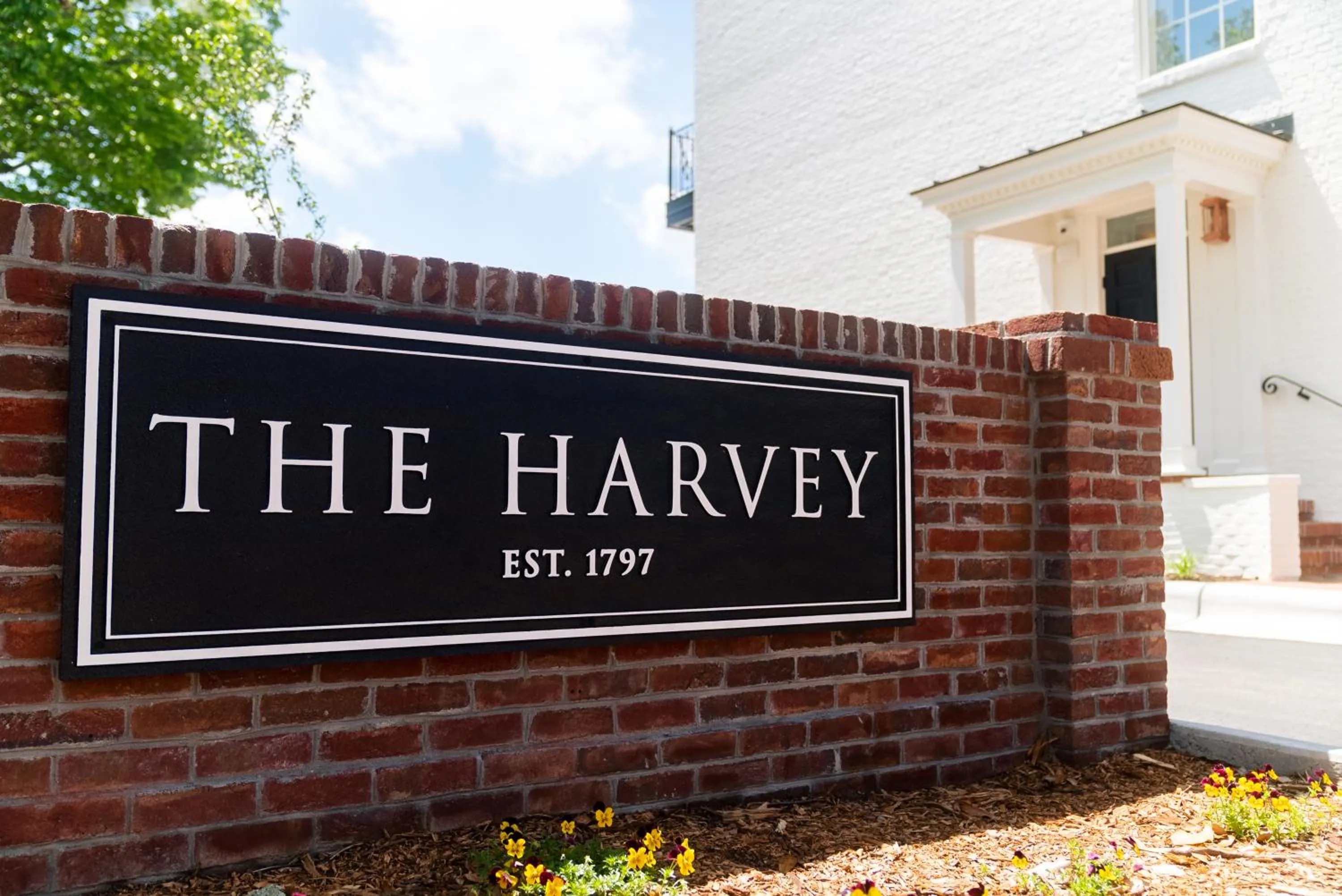 Property logo or sign in The Harvey