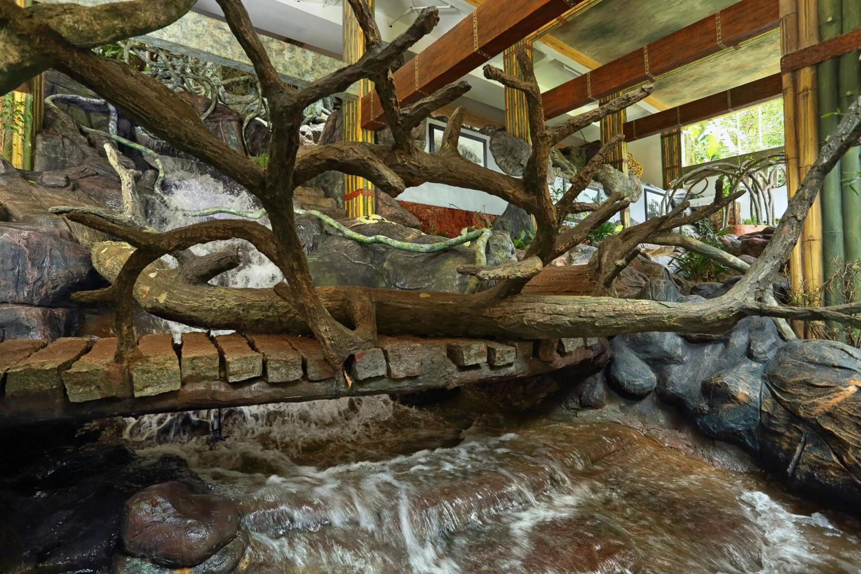 Decorative detail in Chandys Windy Woods Munnar