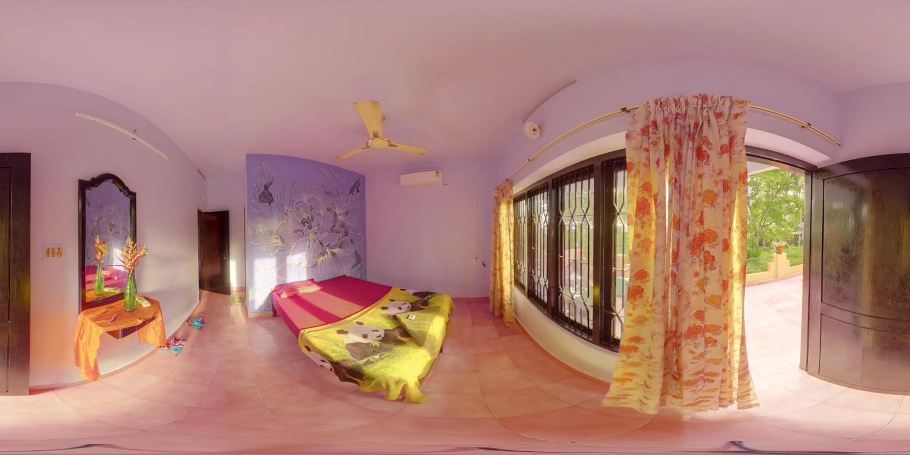 Bed in Santa Maria Hostel Kovalam