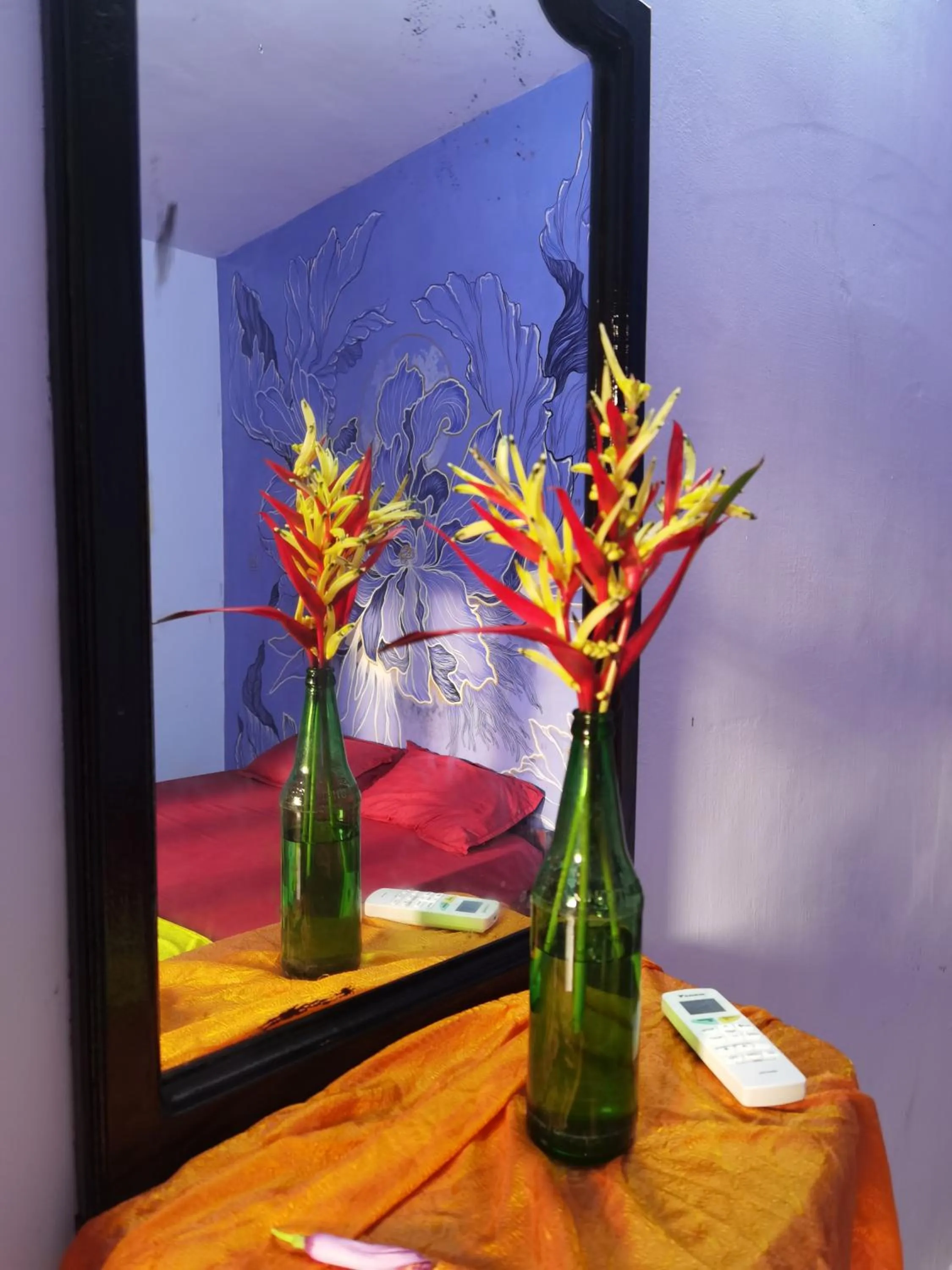 Bed in Santa Maria Hostel Kovalam