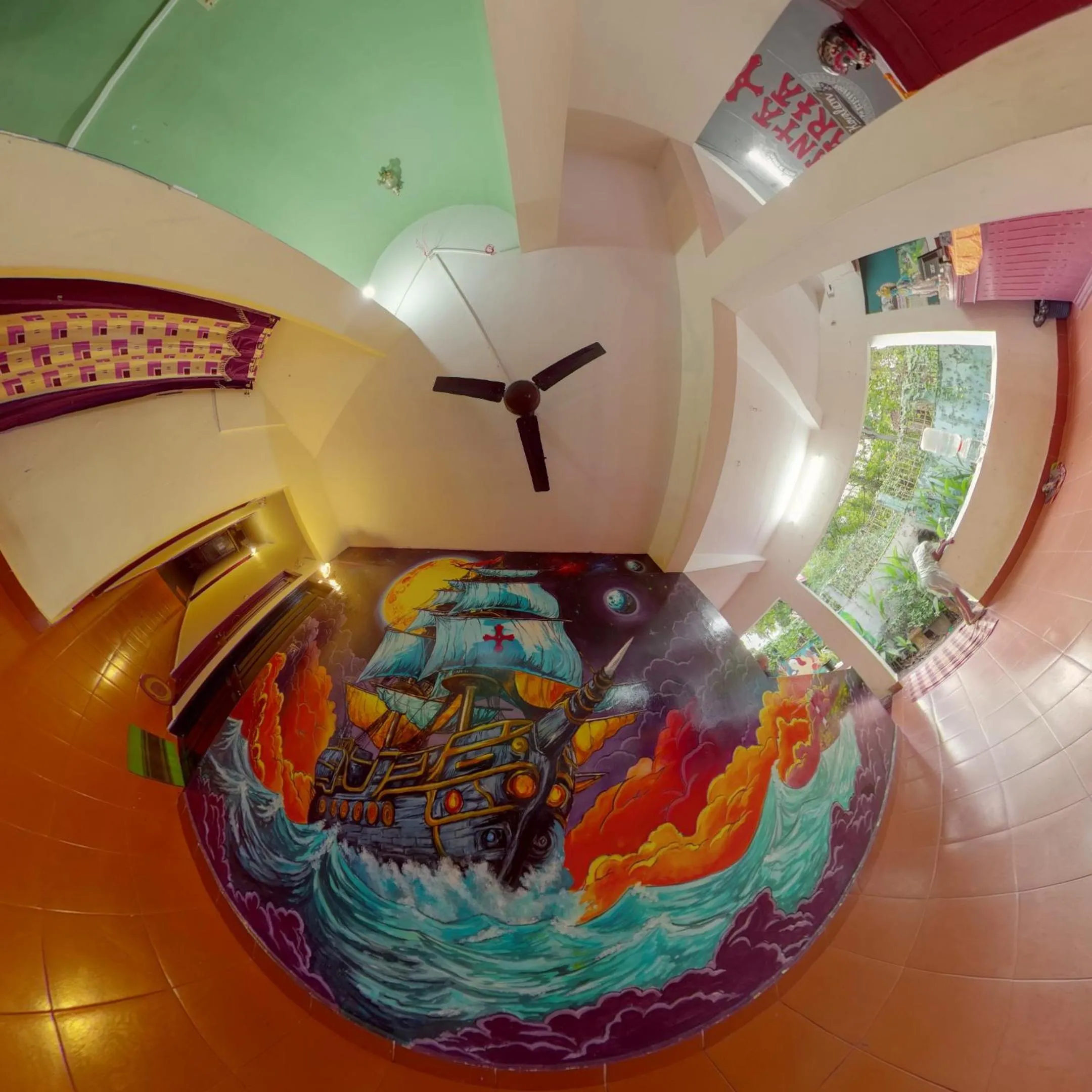 Property building in Santa Maria Hostel Kovalam