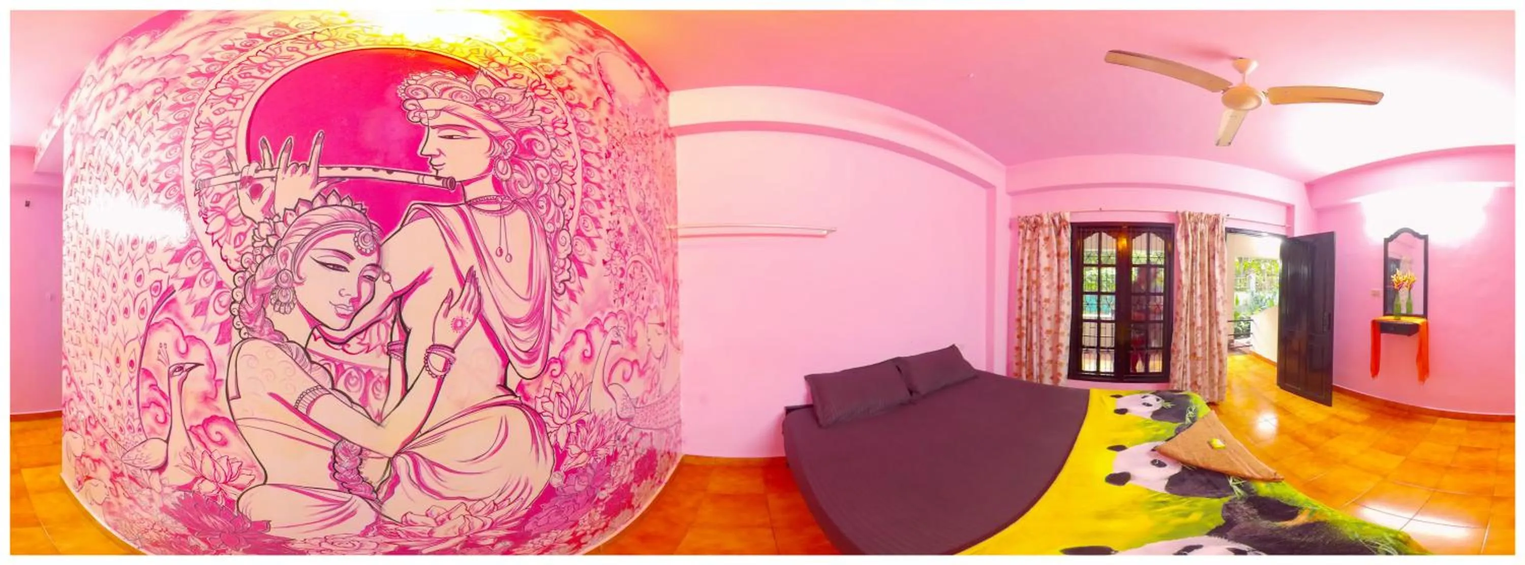 Bed in Santa Maria Hostel Kovalam