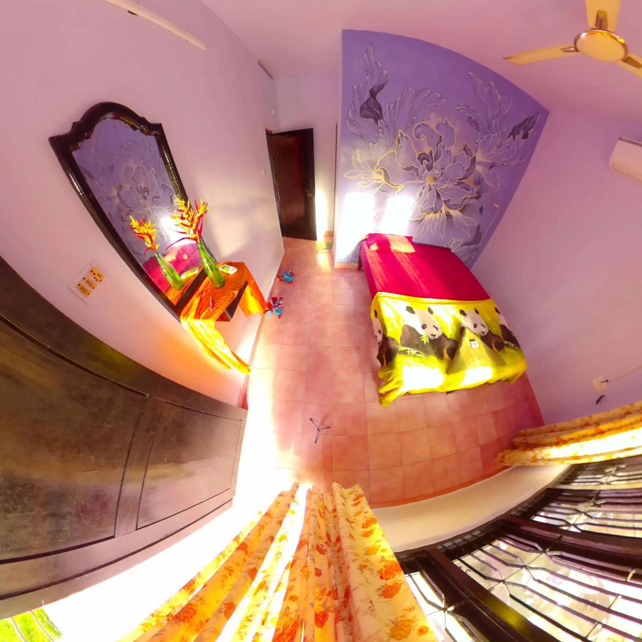 Bed in Santa Maria Hostel Kovalam