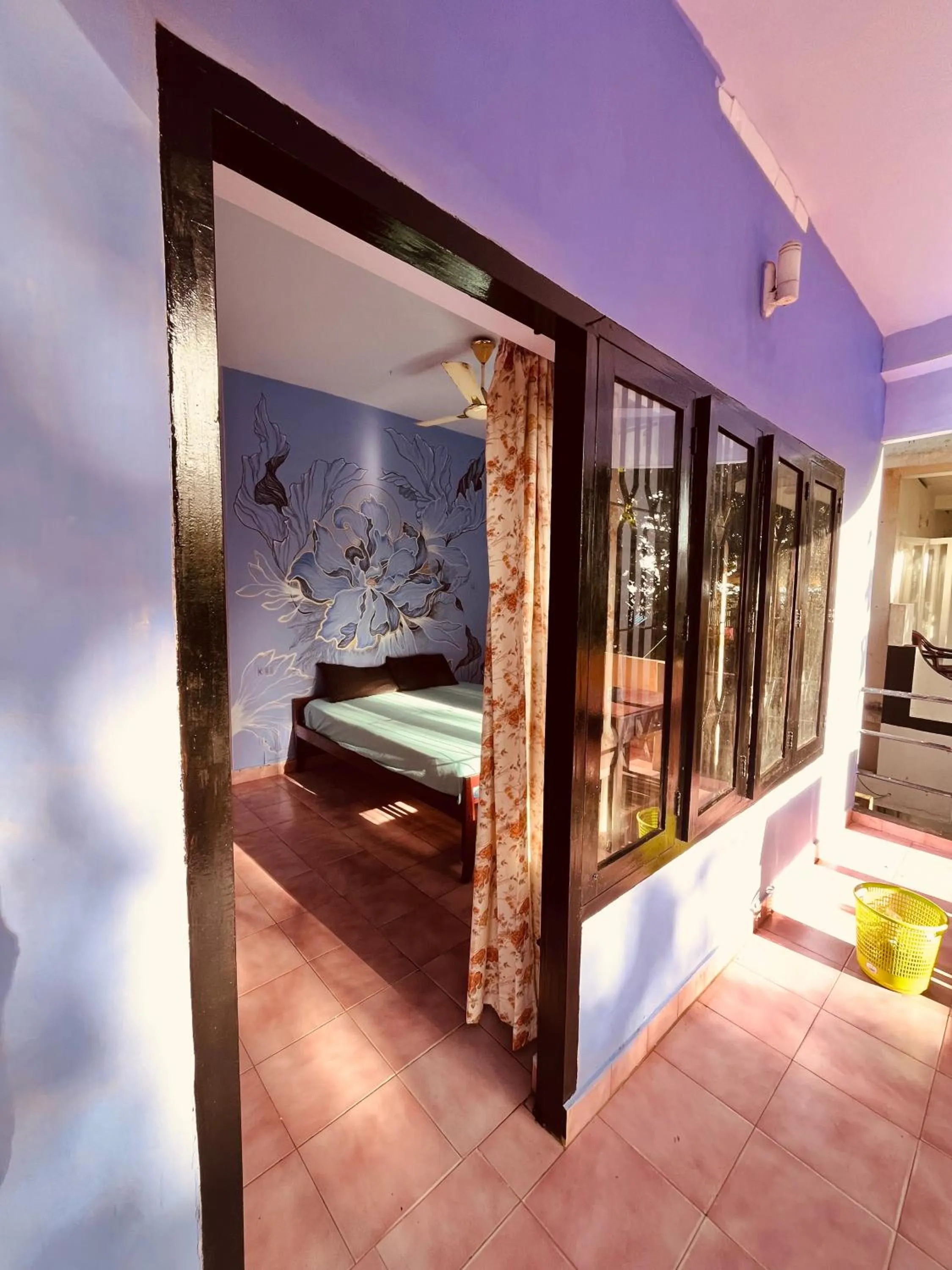 Bed in Santa Maria Hostel Kovalam