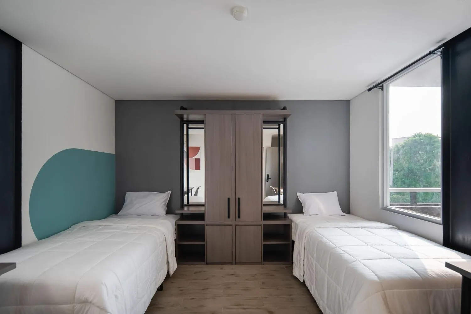 Bedroom, Bed in Cove Art Living