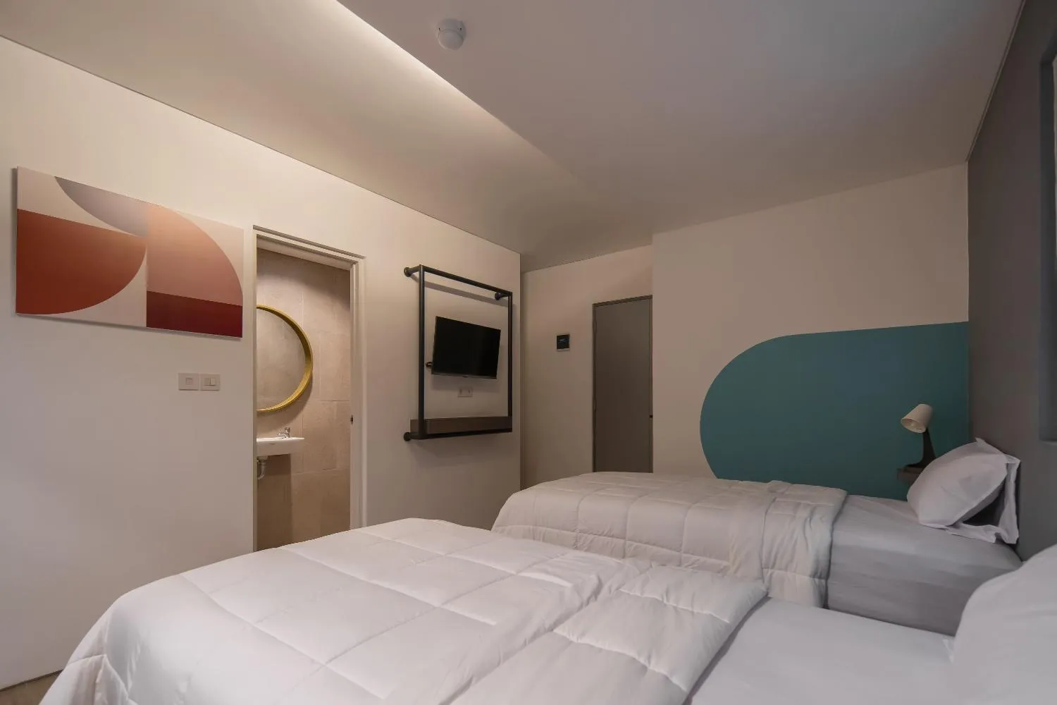 Bedroom, Bed in Cove Art Living