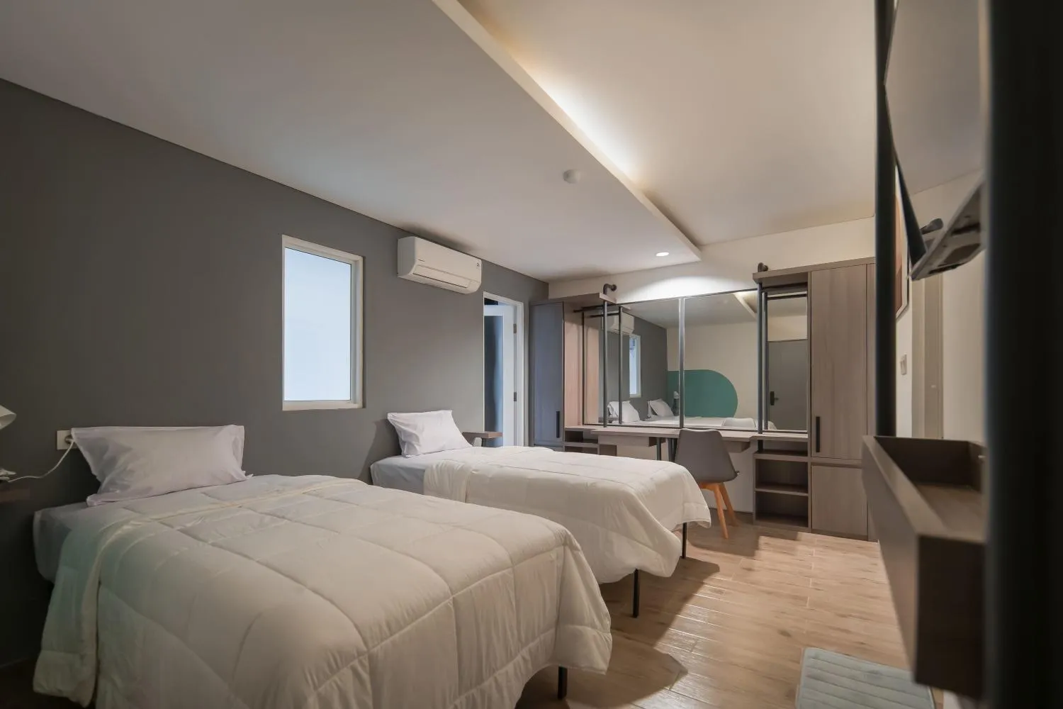 Bedroom, Bed in Cove Art Living