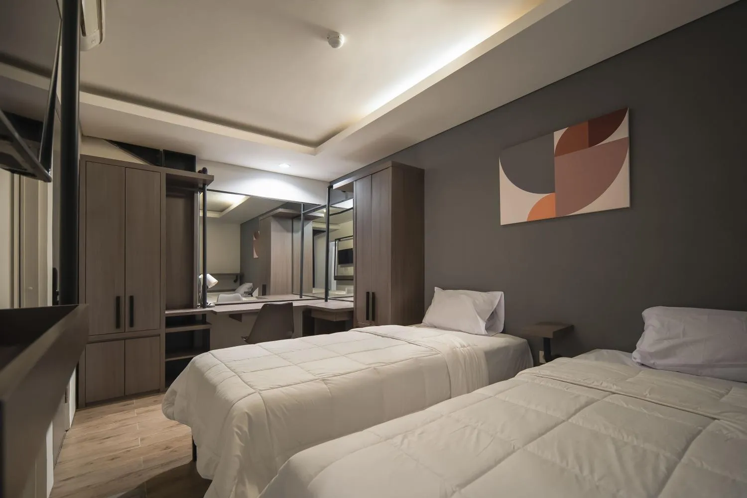 Bedroom, Bed in Cove Art Living