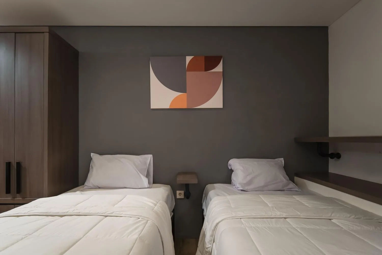 Bedroom, Bed in Cove Art Living