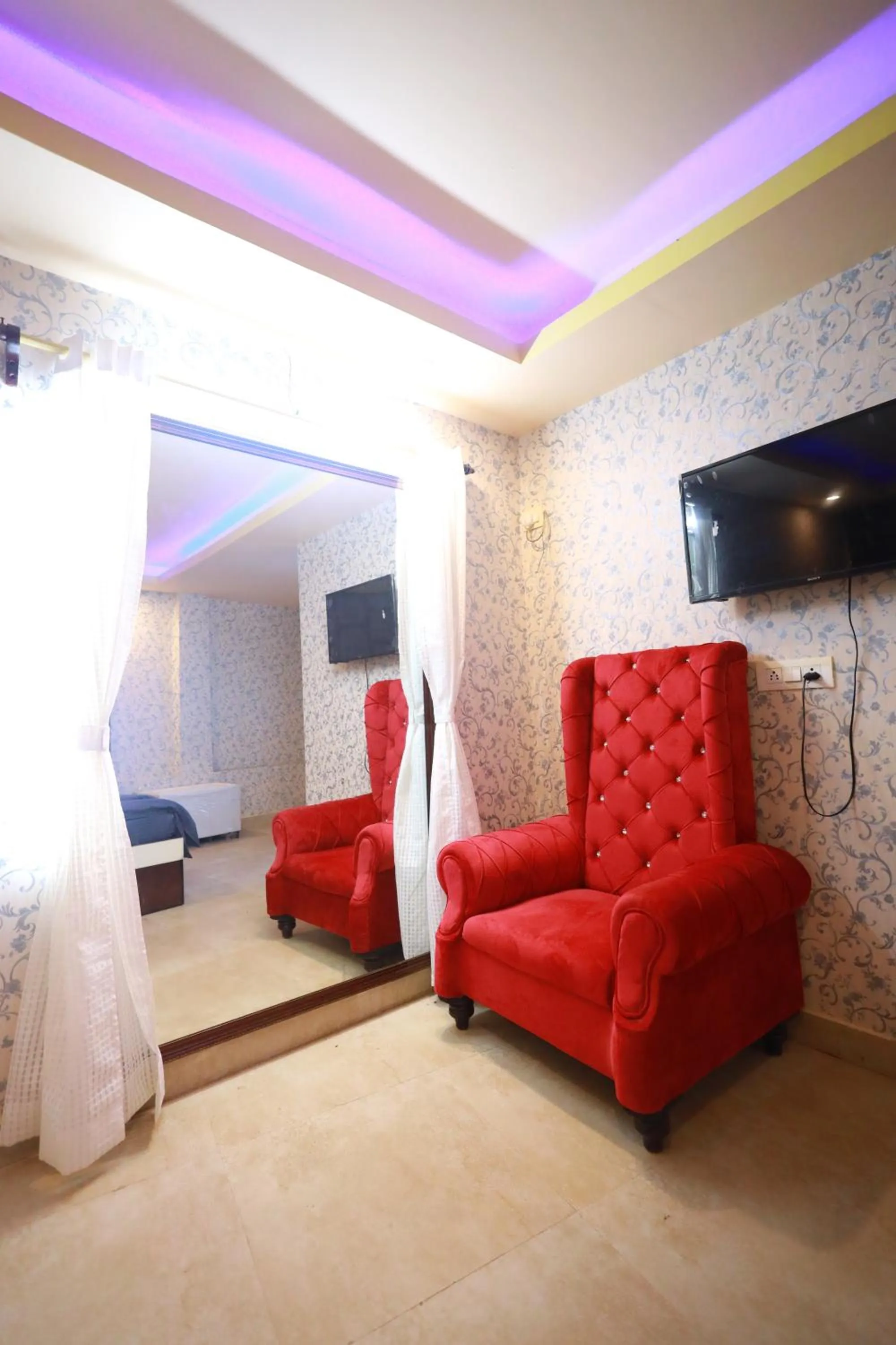 Seating area in Raj Resort