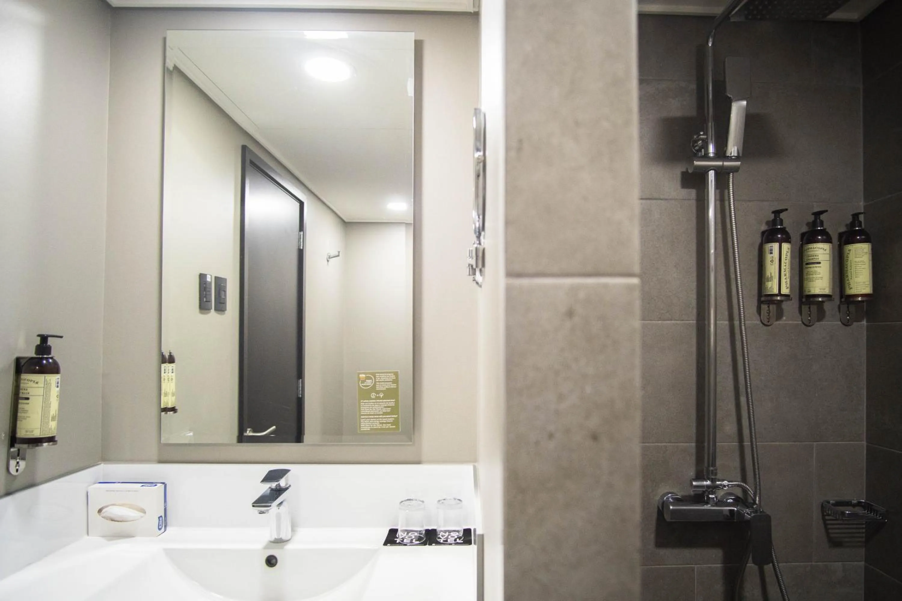 Shower in Novotel Santiago Vitacura