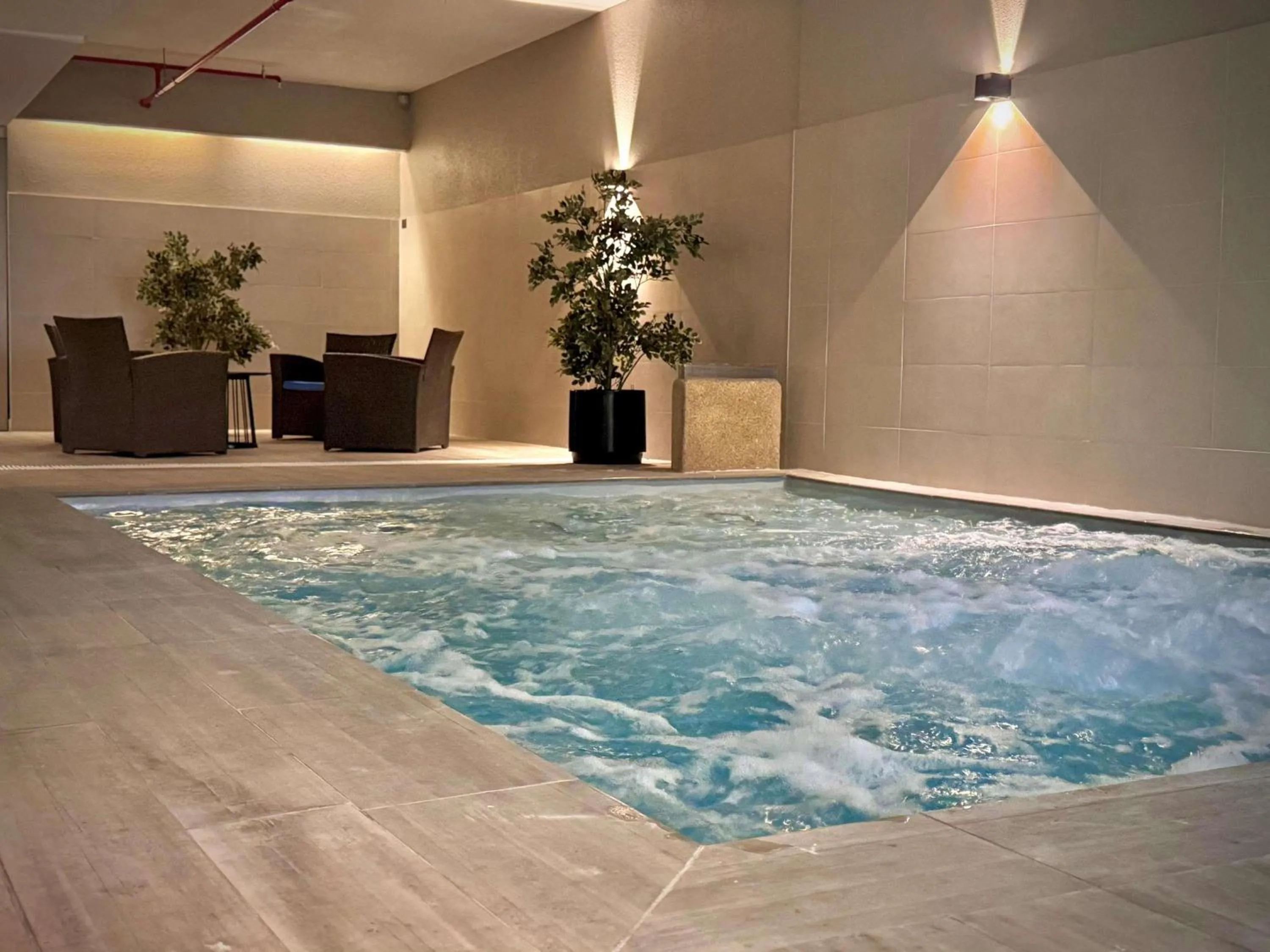 Pool view in Novotel Santiago Vitacura