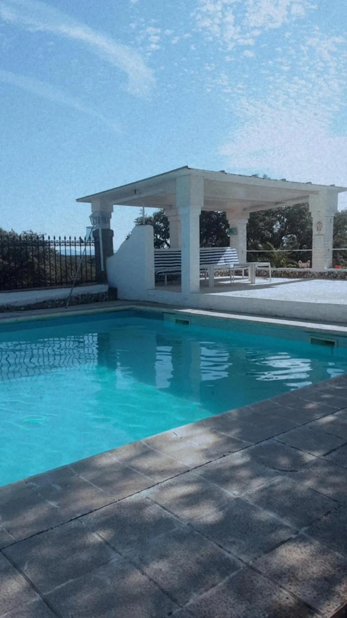 Pool view in Hotel Rural El Vaqueril
