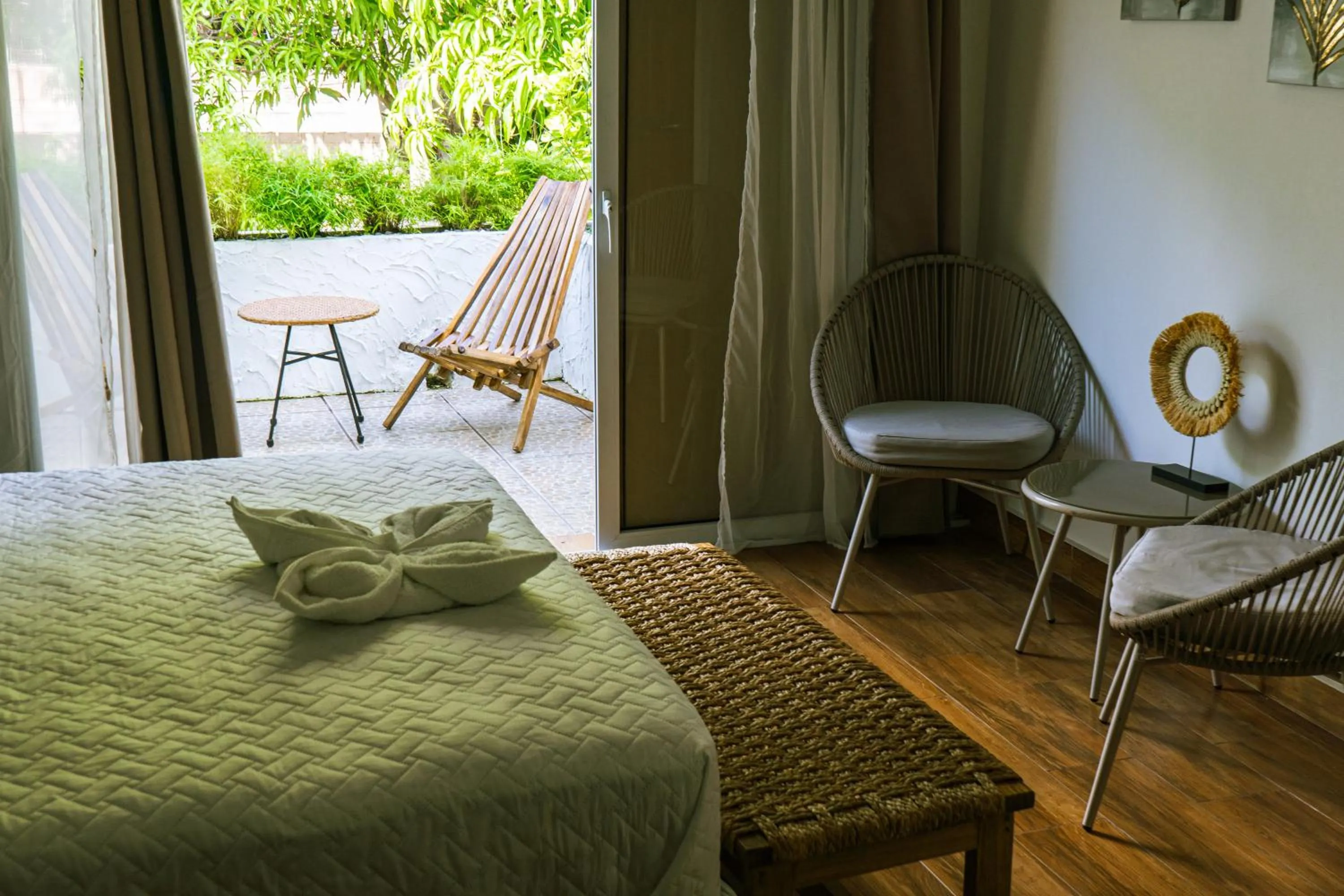 Living room, Bed in Casa Playa Blanca