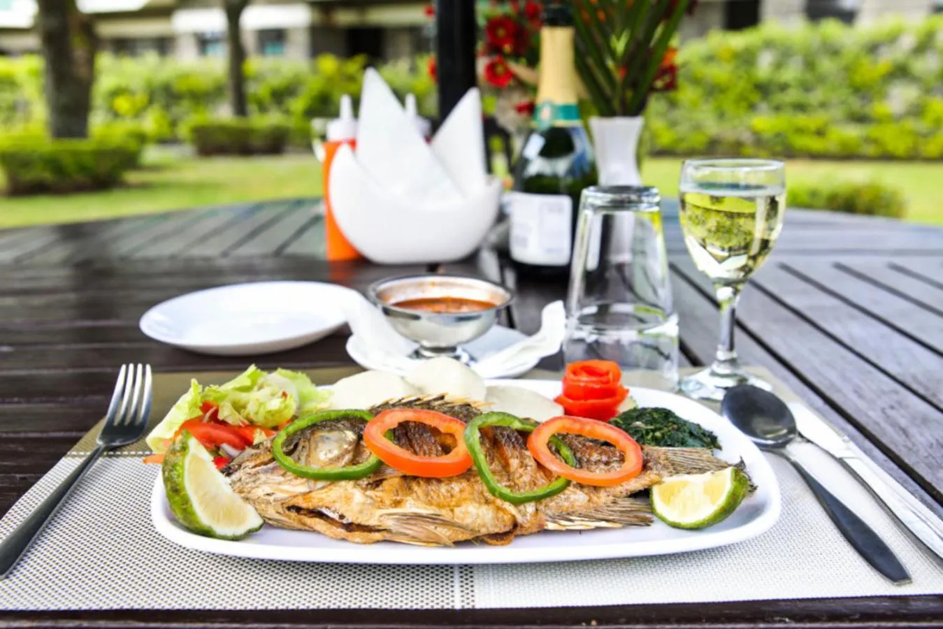 Food and drinks in Fina Gardens Resort, Naivasha