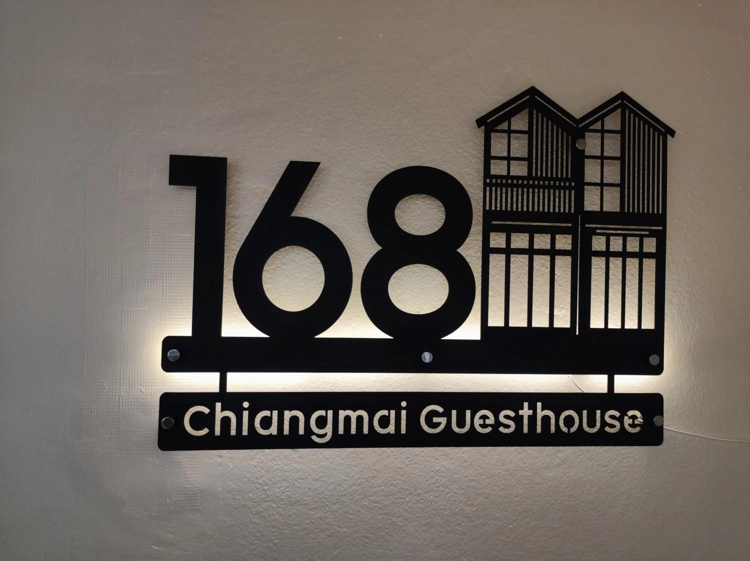 Logo/Certificate/Sign in 168 Chiangmai Guesthouse