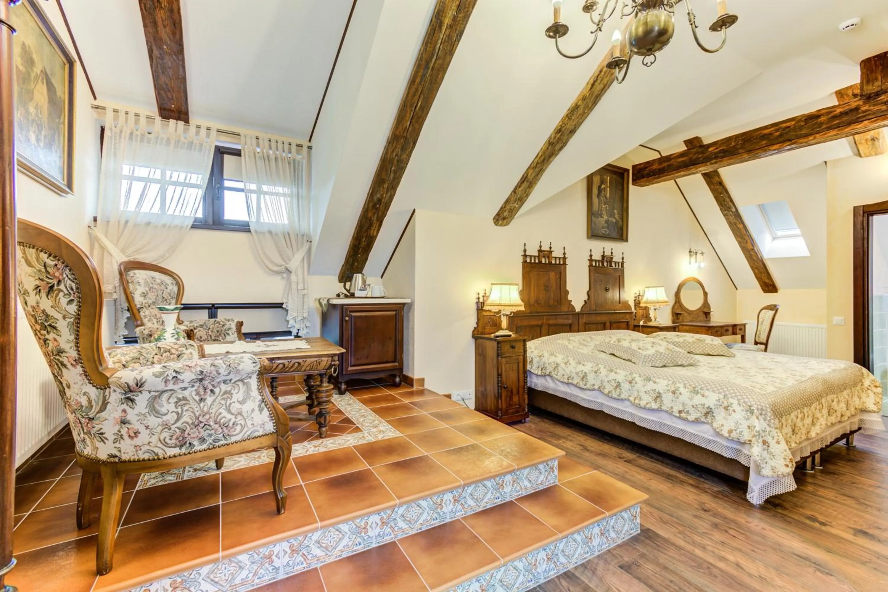 Photo of the whole room, Bed in Conacul Ambient