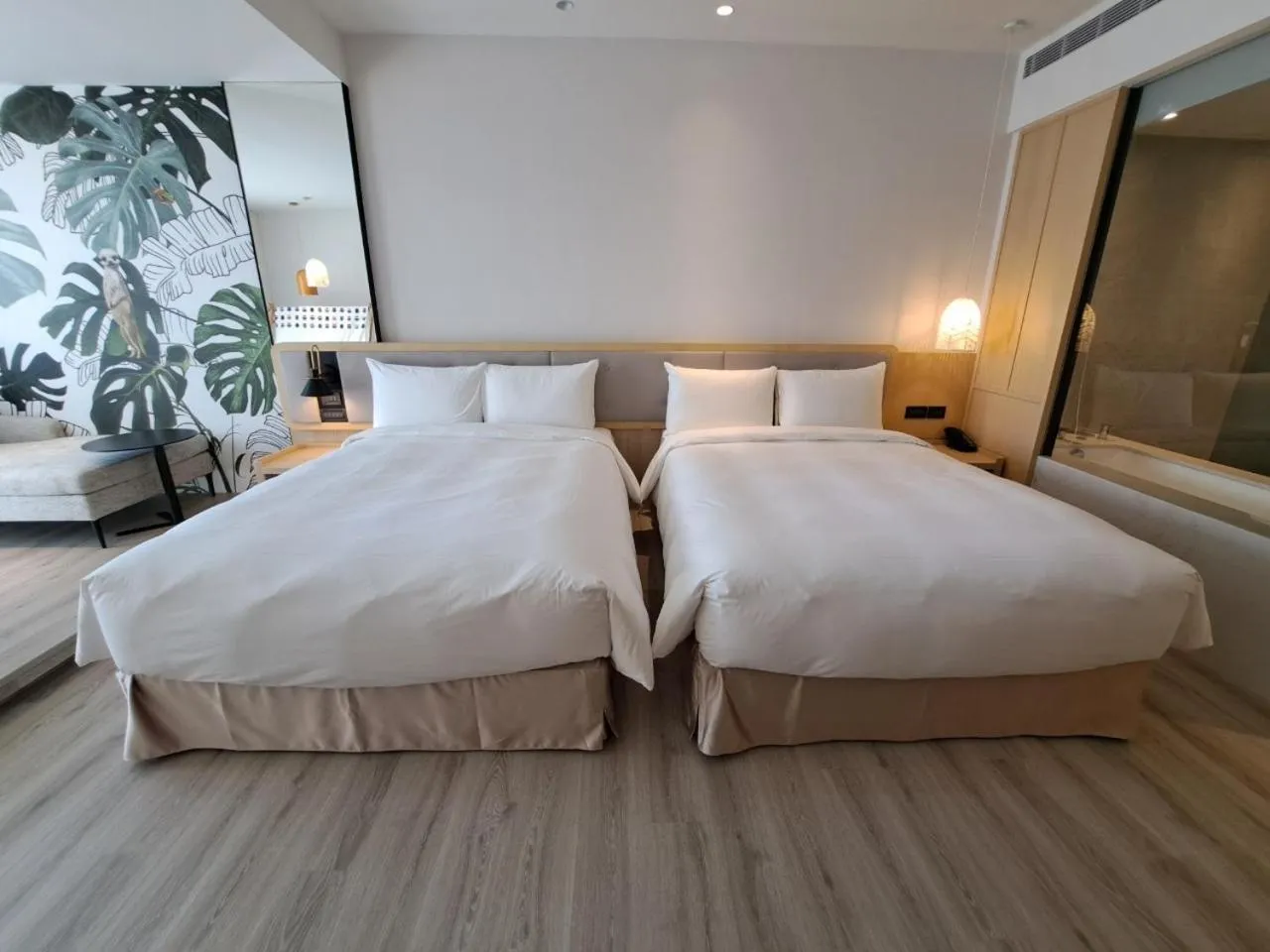 Bed in Boutech Wuri Village Hotel