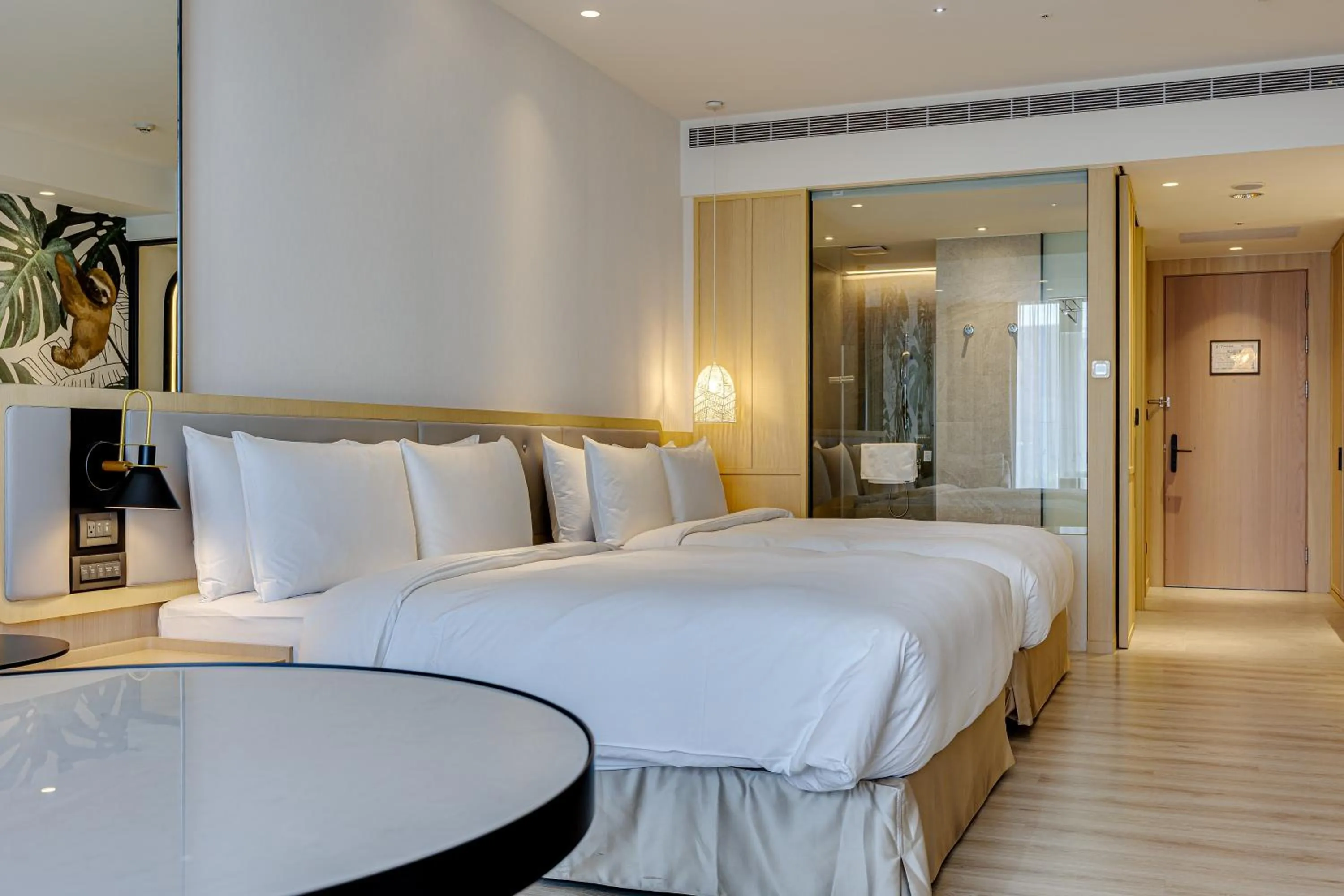 Bed in Boutech Wuri Village Hotel