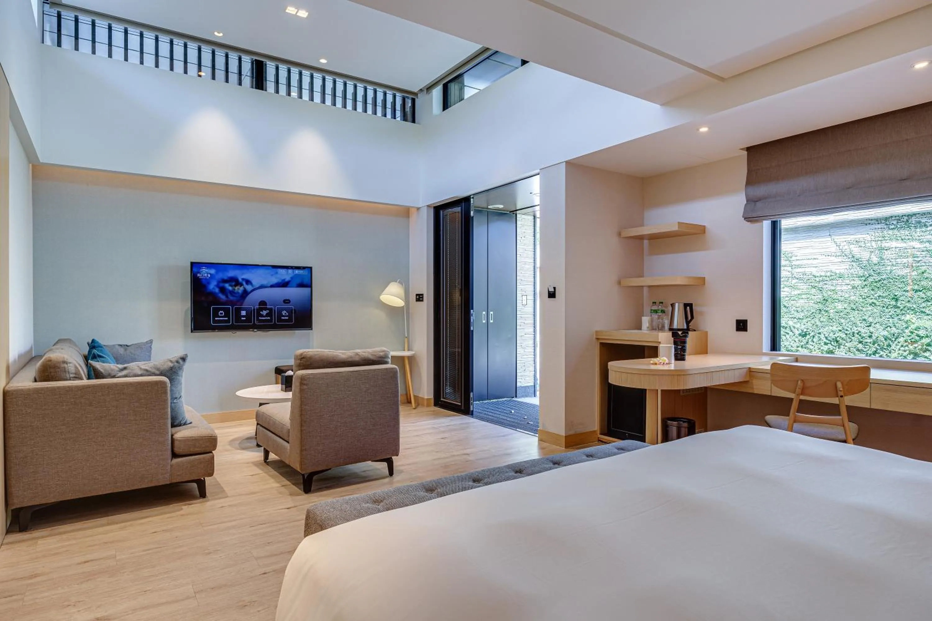 Bed in Boutech Wuri Village Hotel