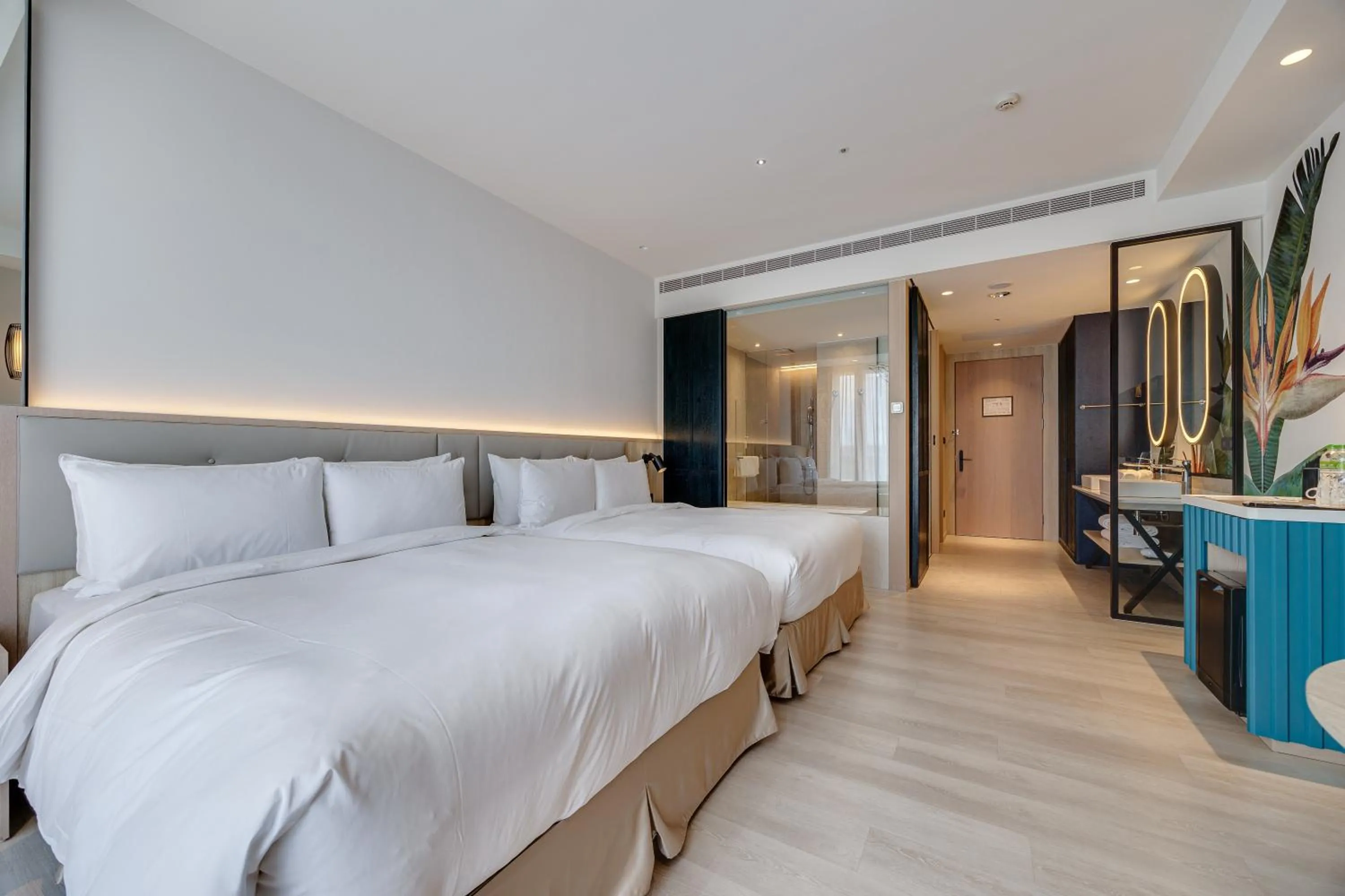 Bed in Boutech Wuri Village Hotel