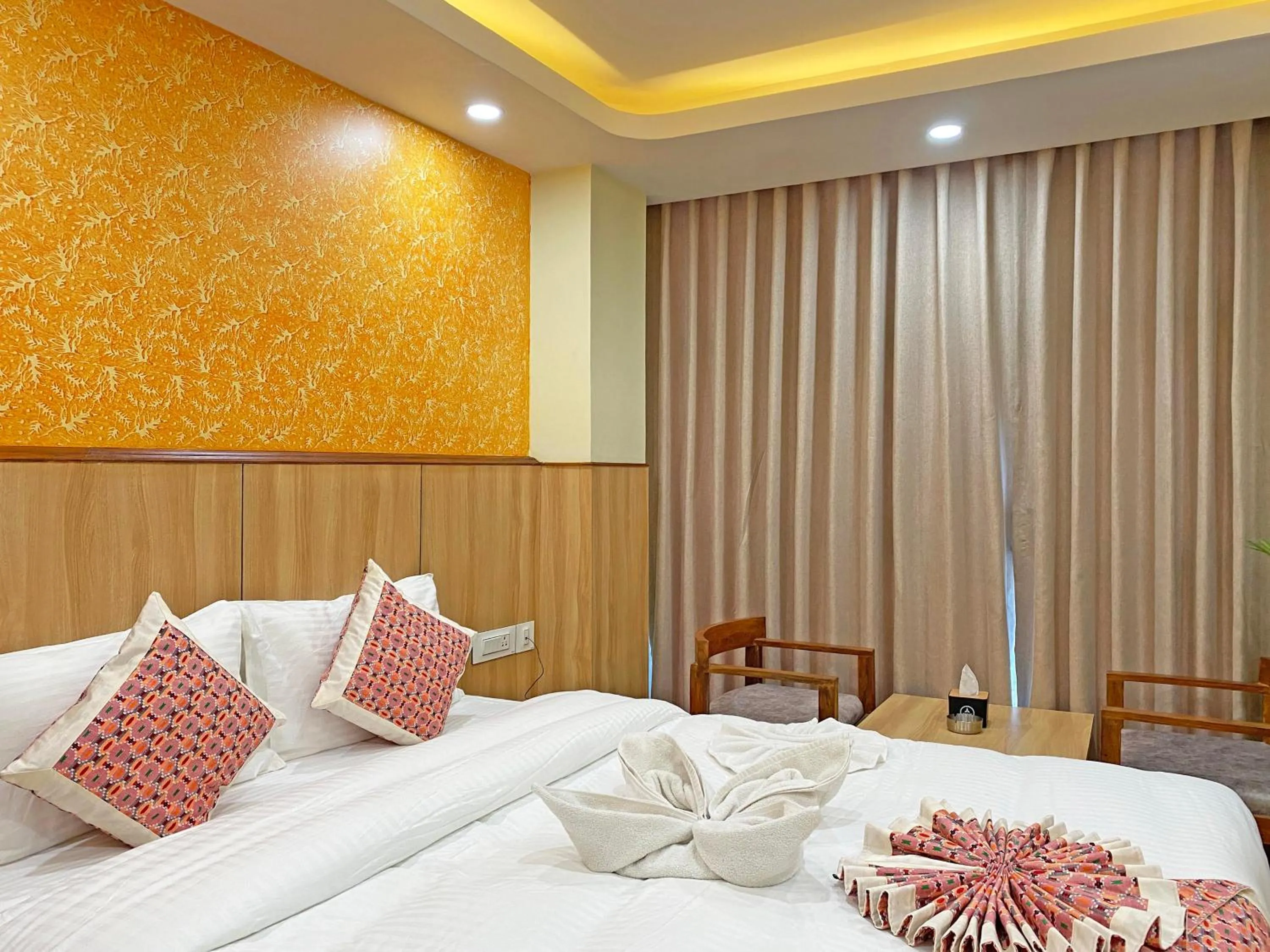 Bed in Hotel Lumbini Airport