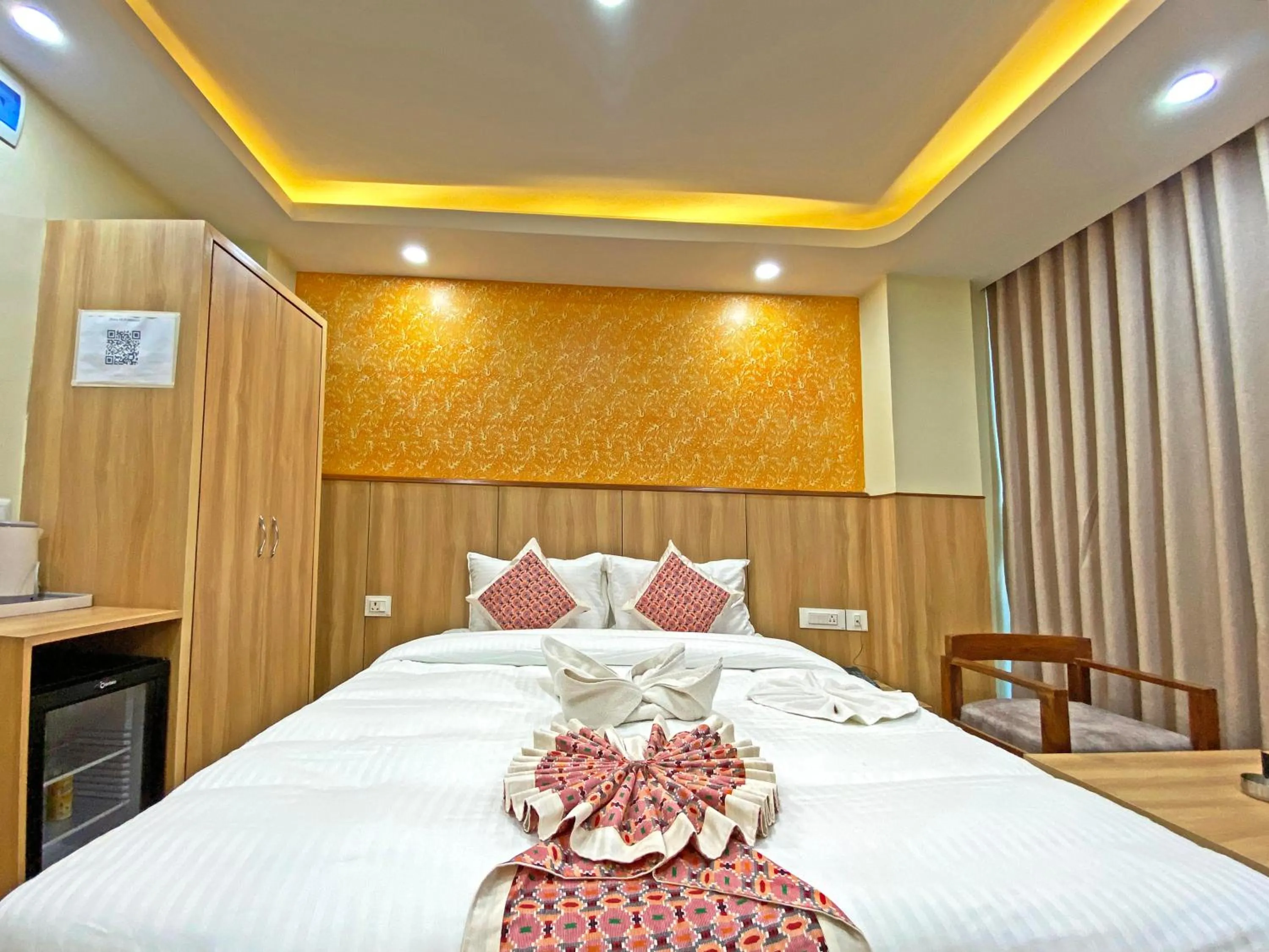Bed in Hotel Lumbini Airport