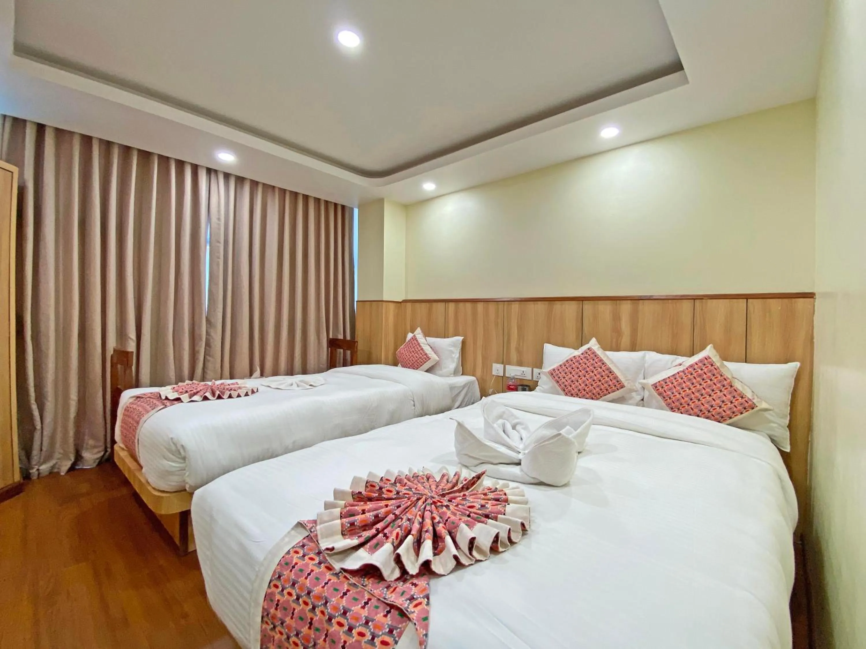 Bed in Hotel Lumbini Airport