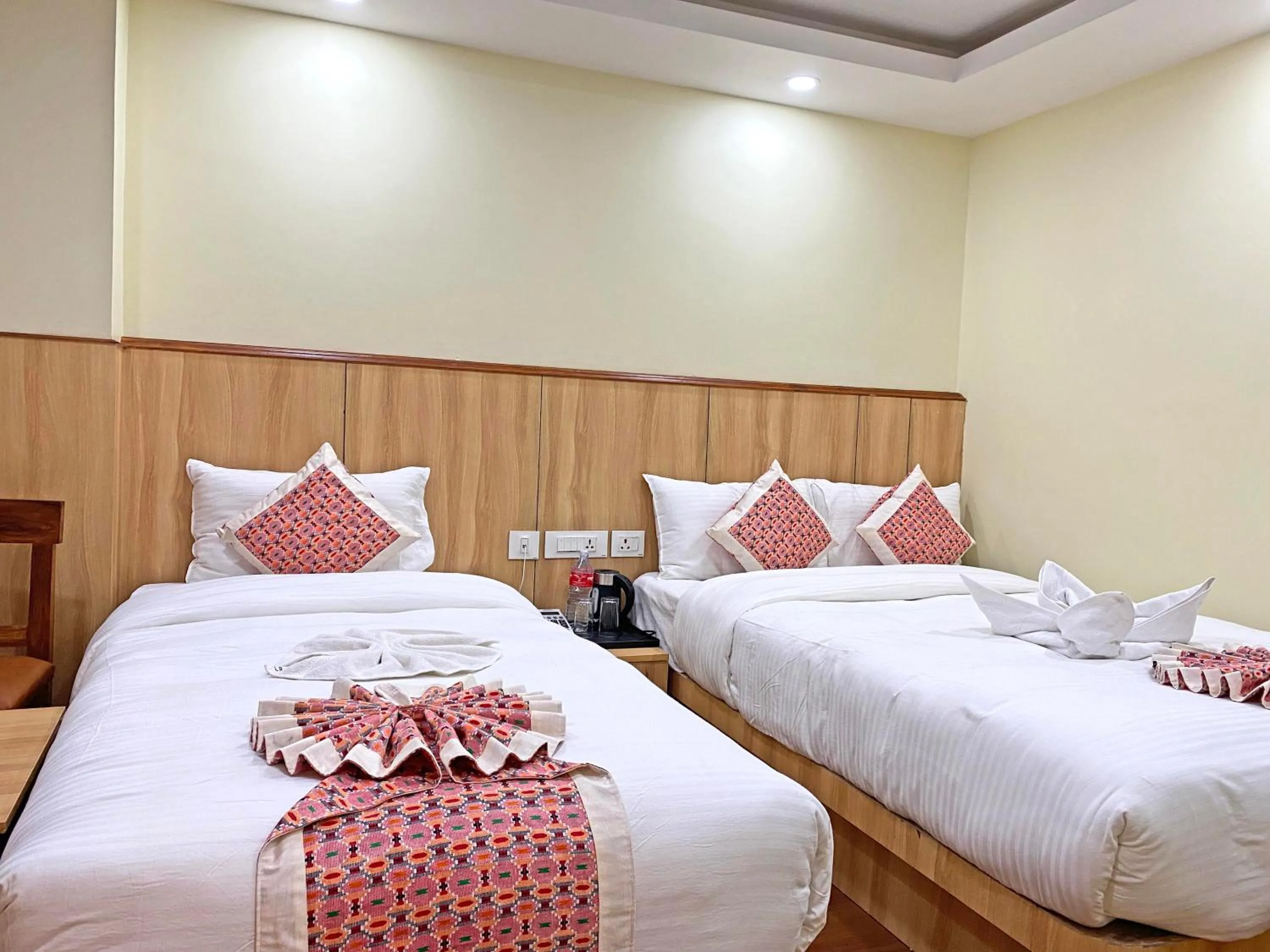 Bed in Hotel Lumbini Airport