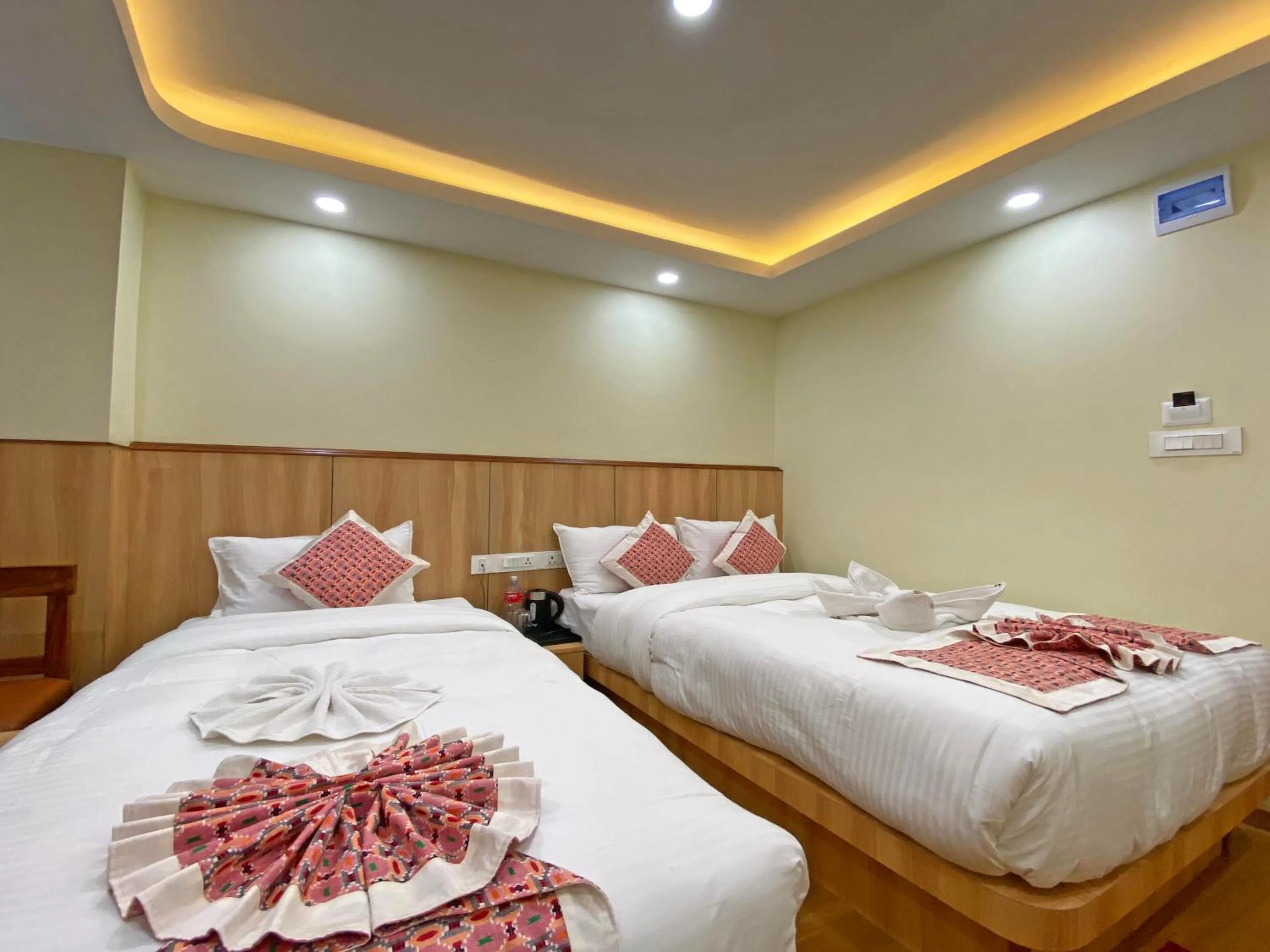Bed in Hotel Lumbini Airport