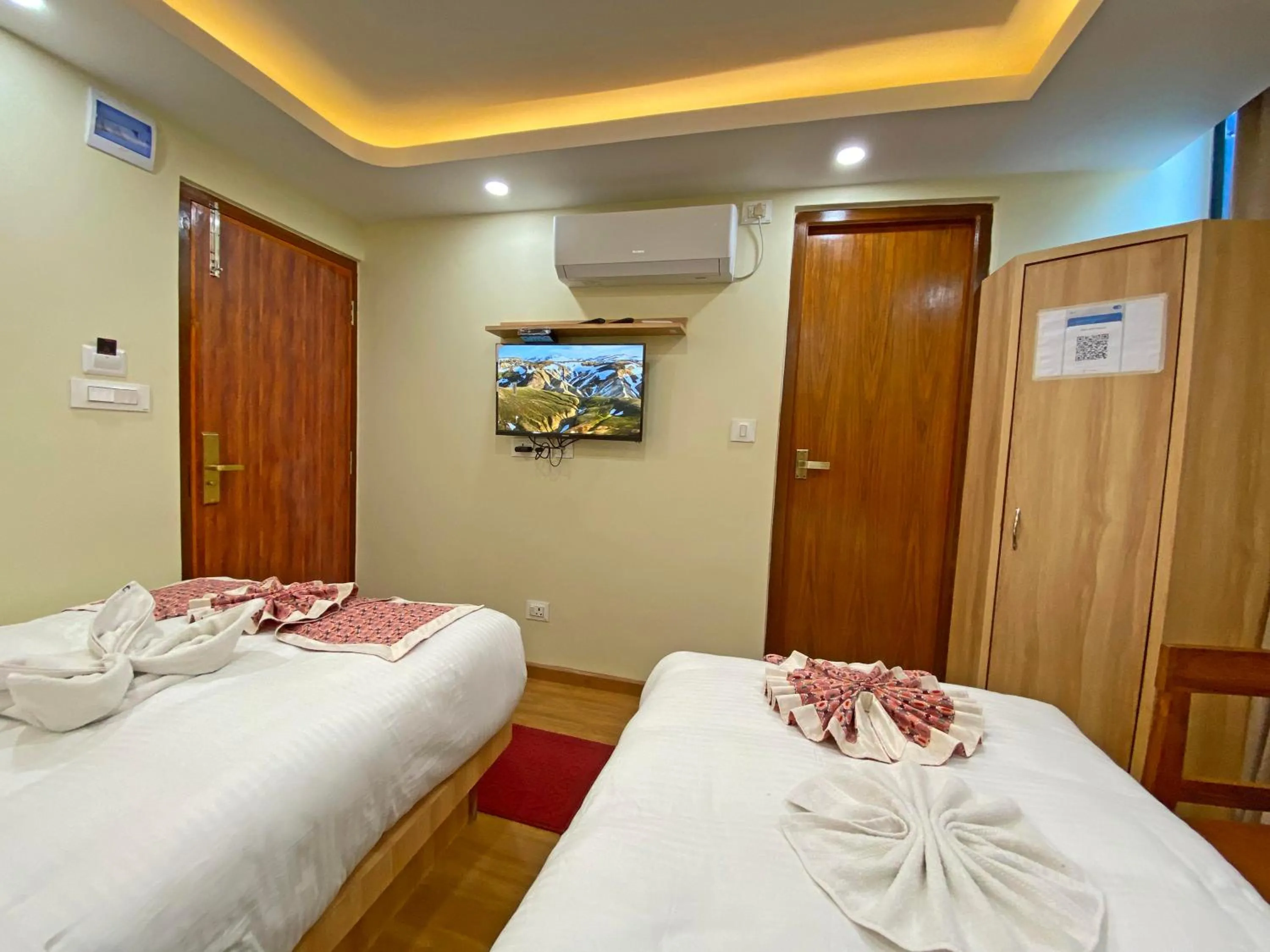 Bed in Hotel Lumbini Airport