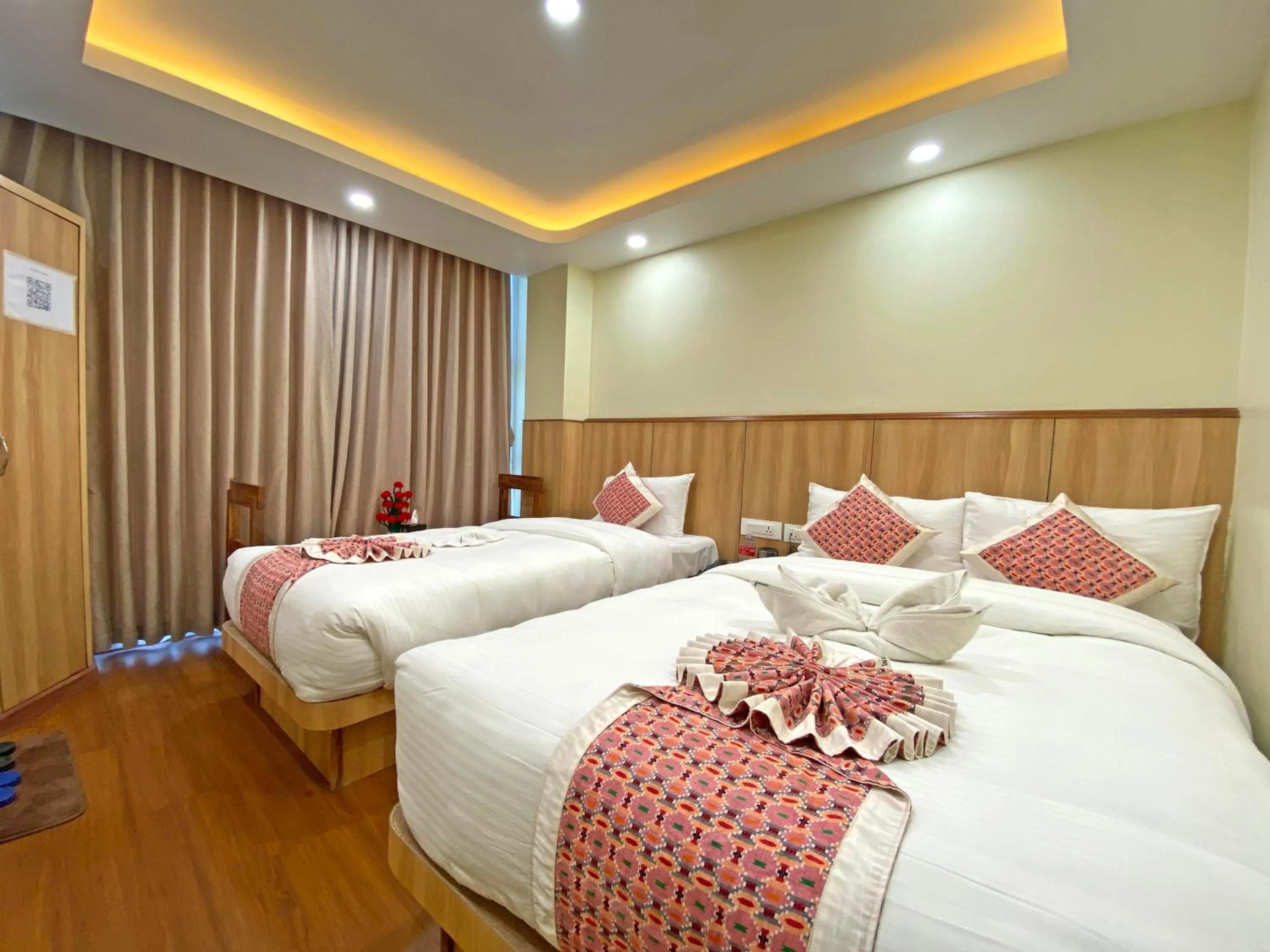 Bed in Hotel Lumbini Airport