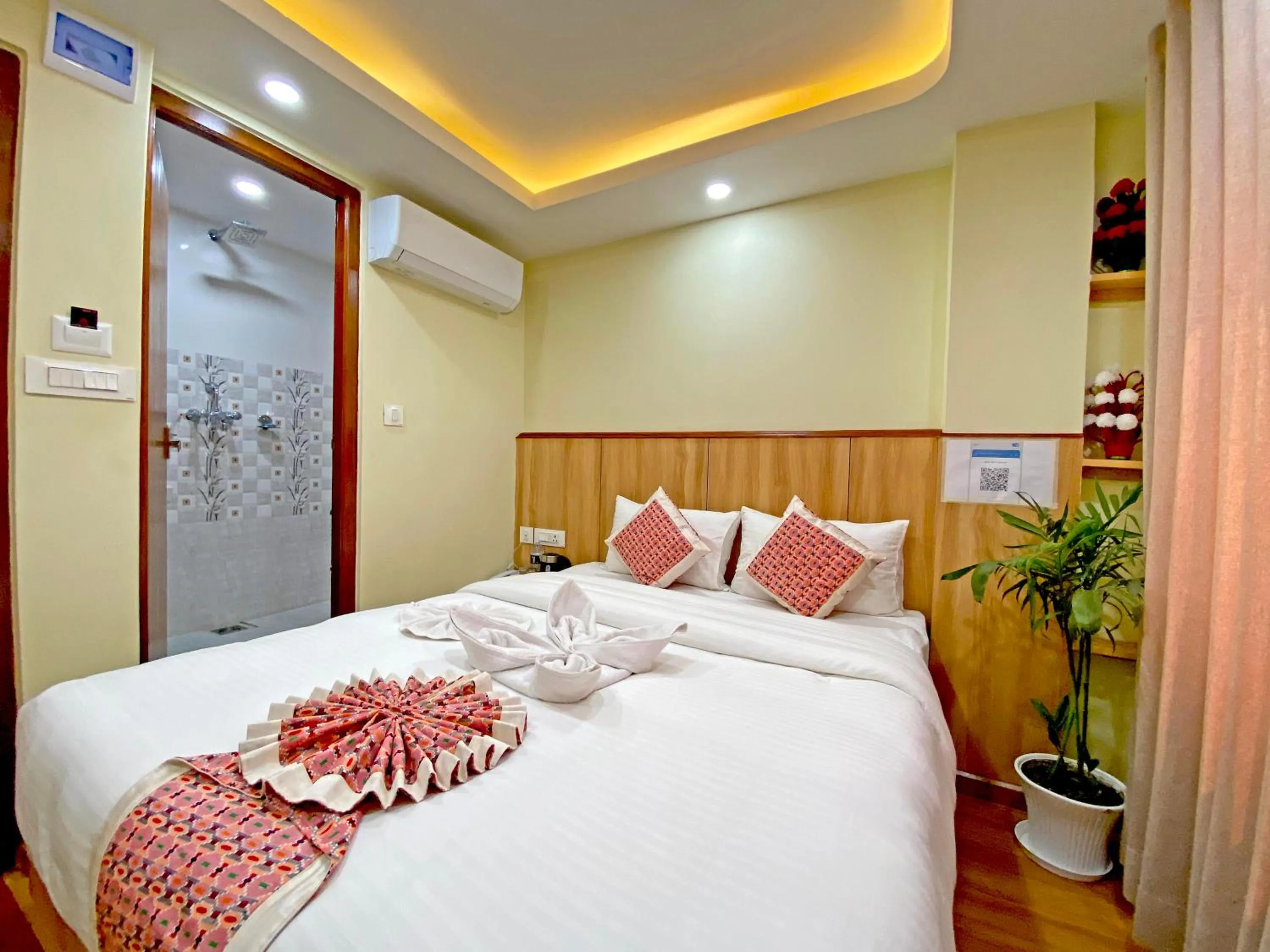 Bed in Hotel Lumbini Airport