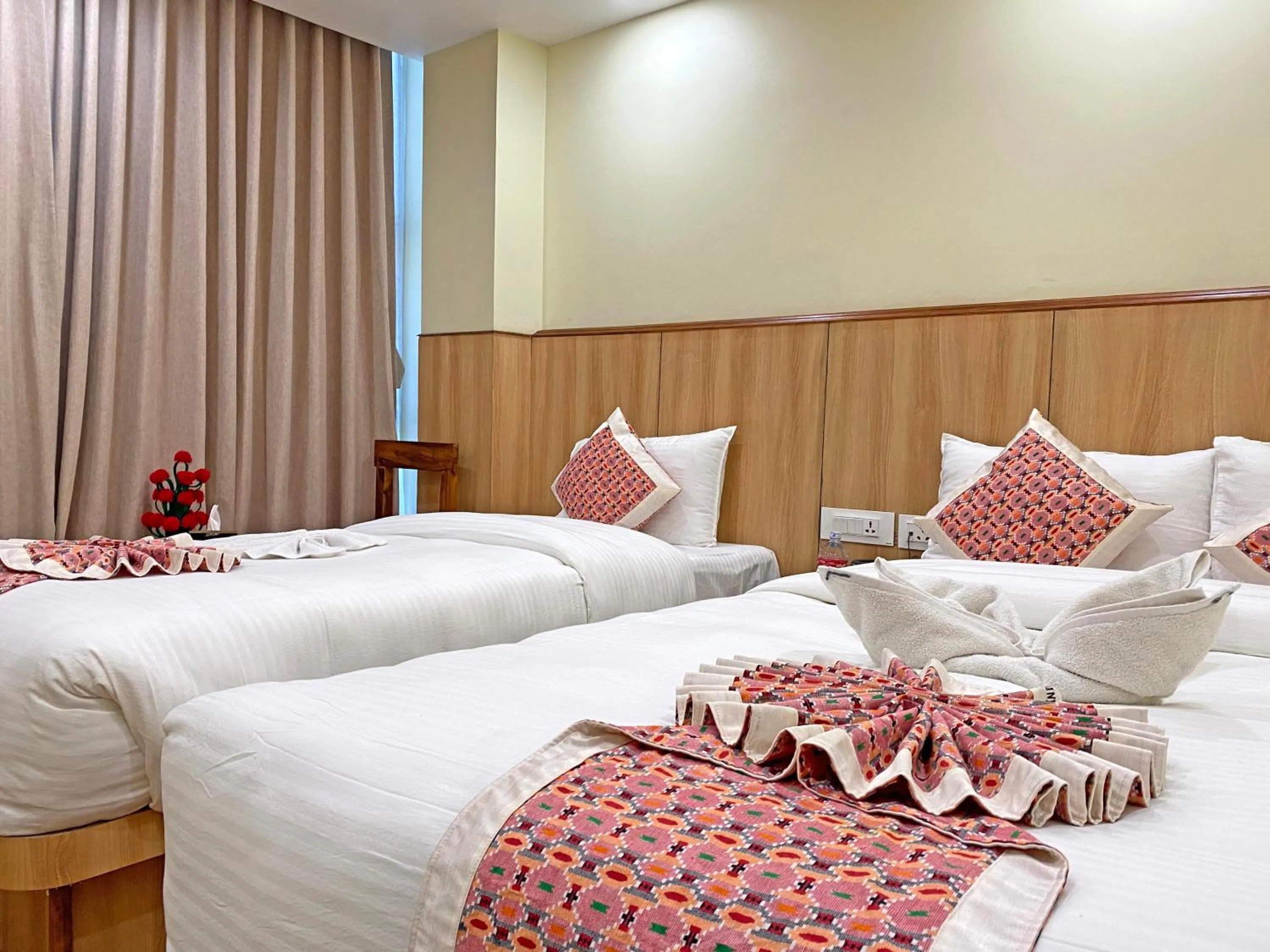 Bed in Hotel Lumbini Airport