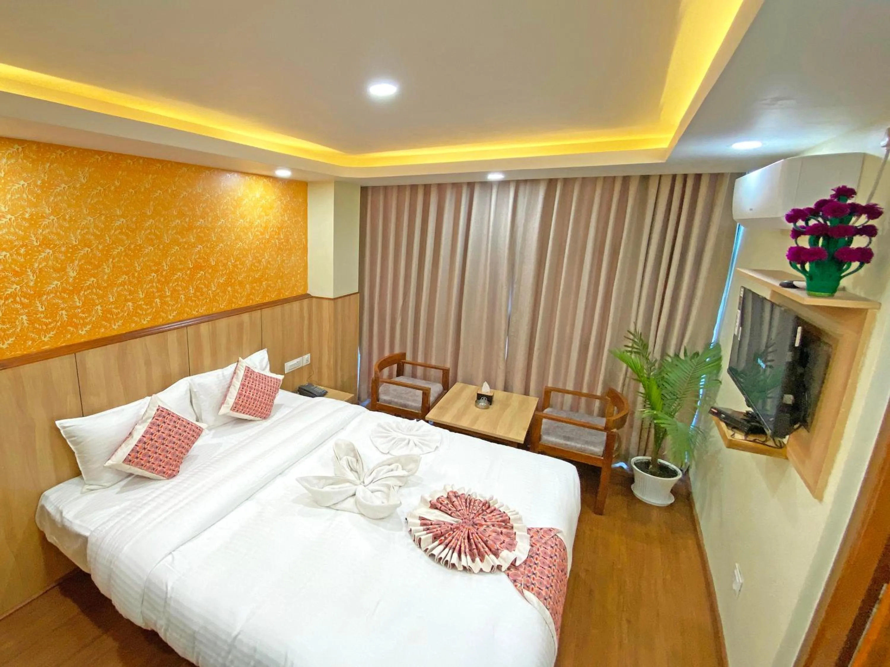 Bed in Hotel Lumbini Airport