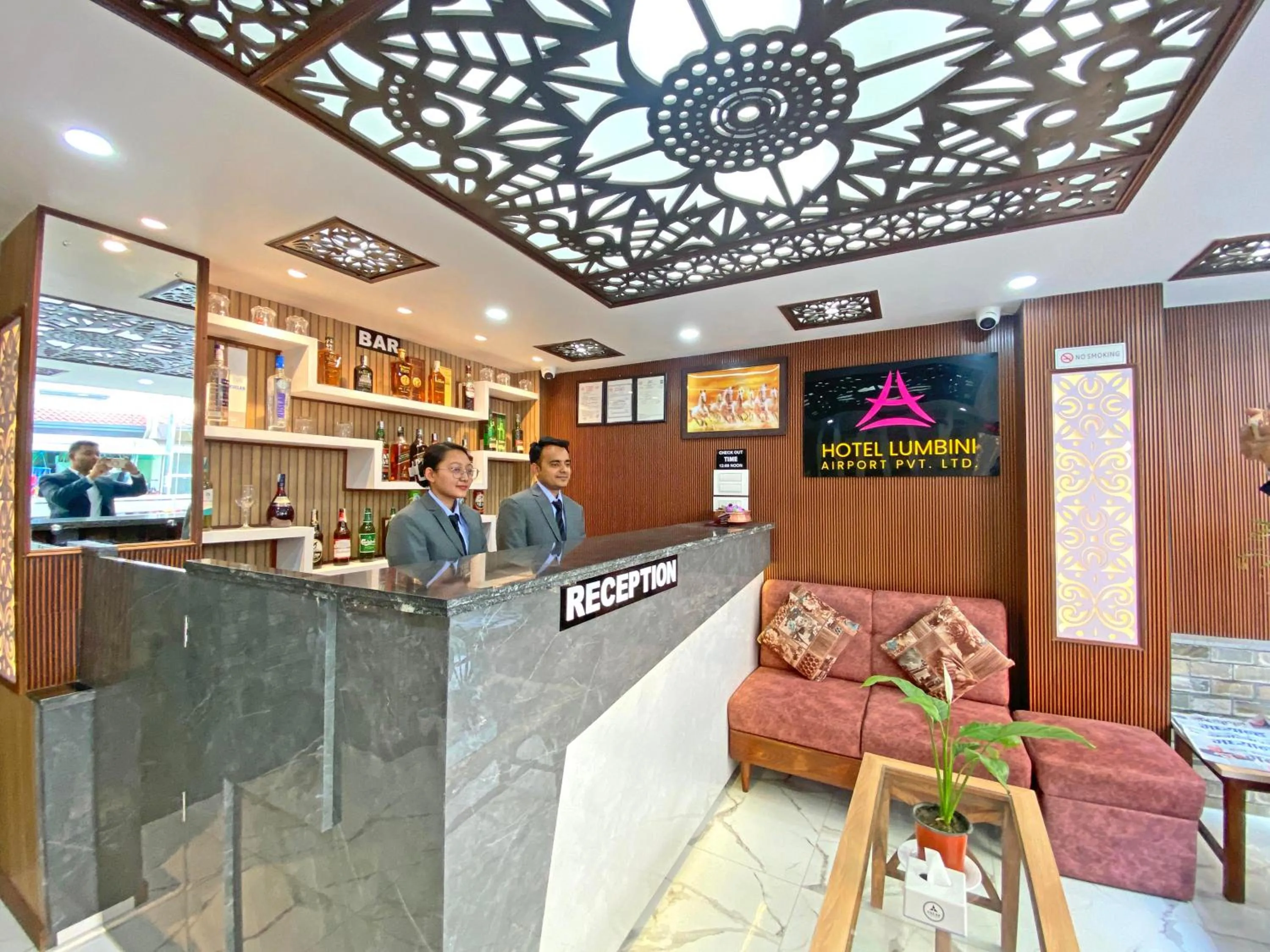 Lobby or reception in Hotel Lumbini Airport